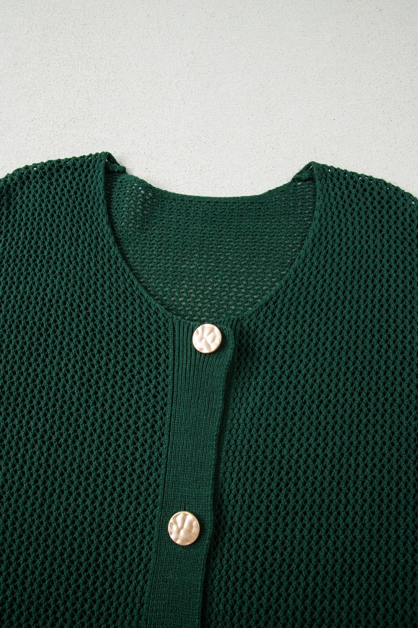 Plus Size Solid Button Front Sweater Cardigan - Rooted & Reckless Co.