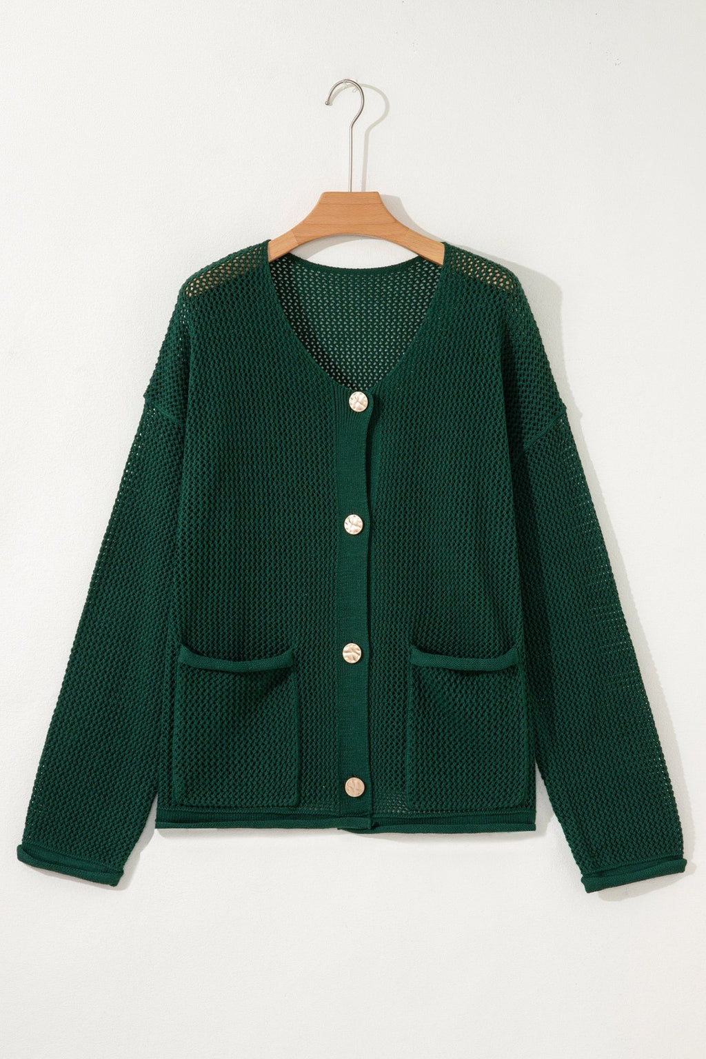 Plus Size Solid Button Front Sweater Cardigan - Rooted & Reckless Co.
