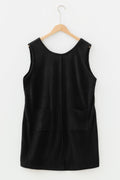 Plus Size Solid Corduroy Sleeveless Mini Dress - Rooted & Reckless Co.