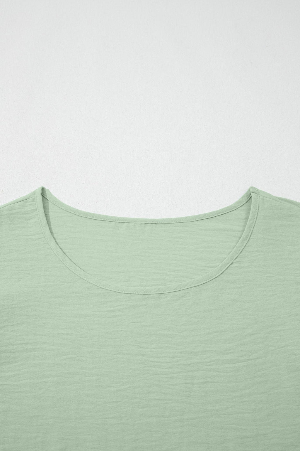 Plus Size Solid Crew Neck Ruffle Sleeve Top - Rooted & Reckless Co.