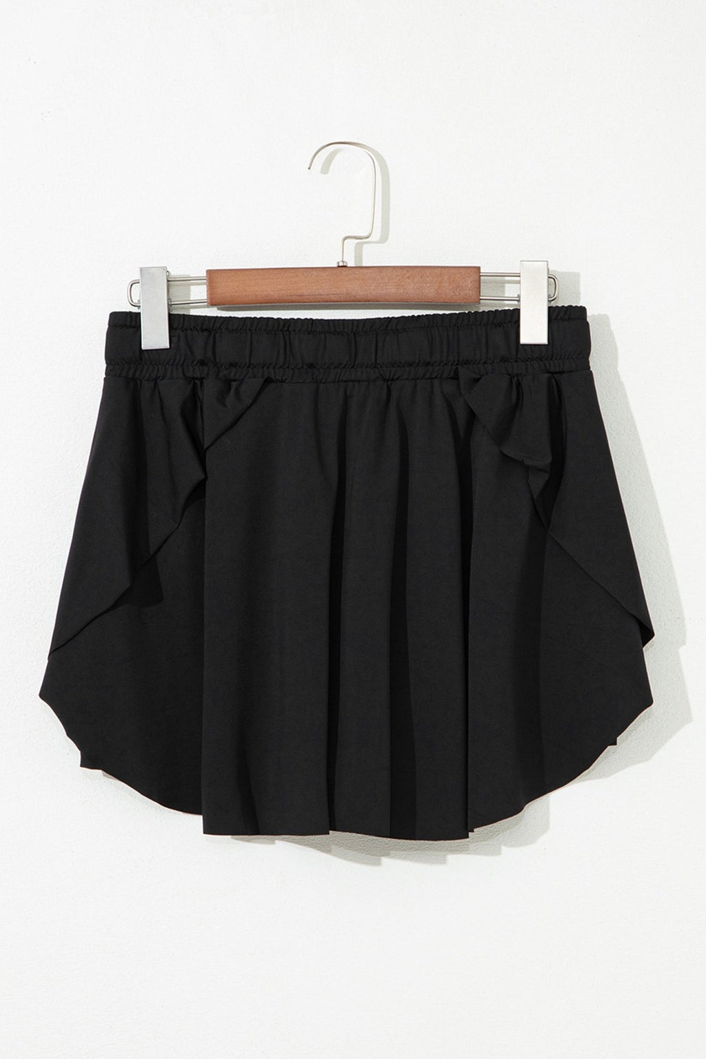 Plus Size Solid Drawstring Waist Lined Skort - Rooted & Reckless Co.