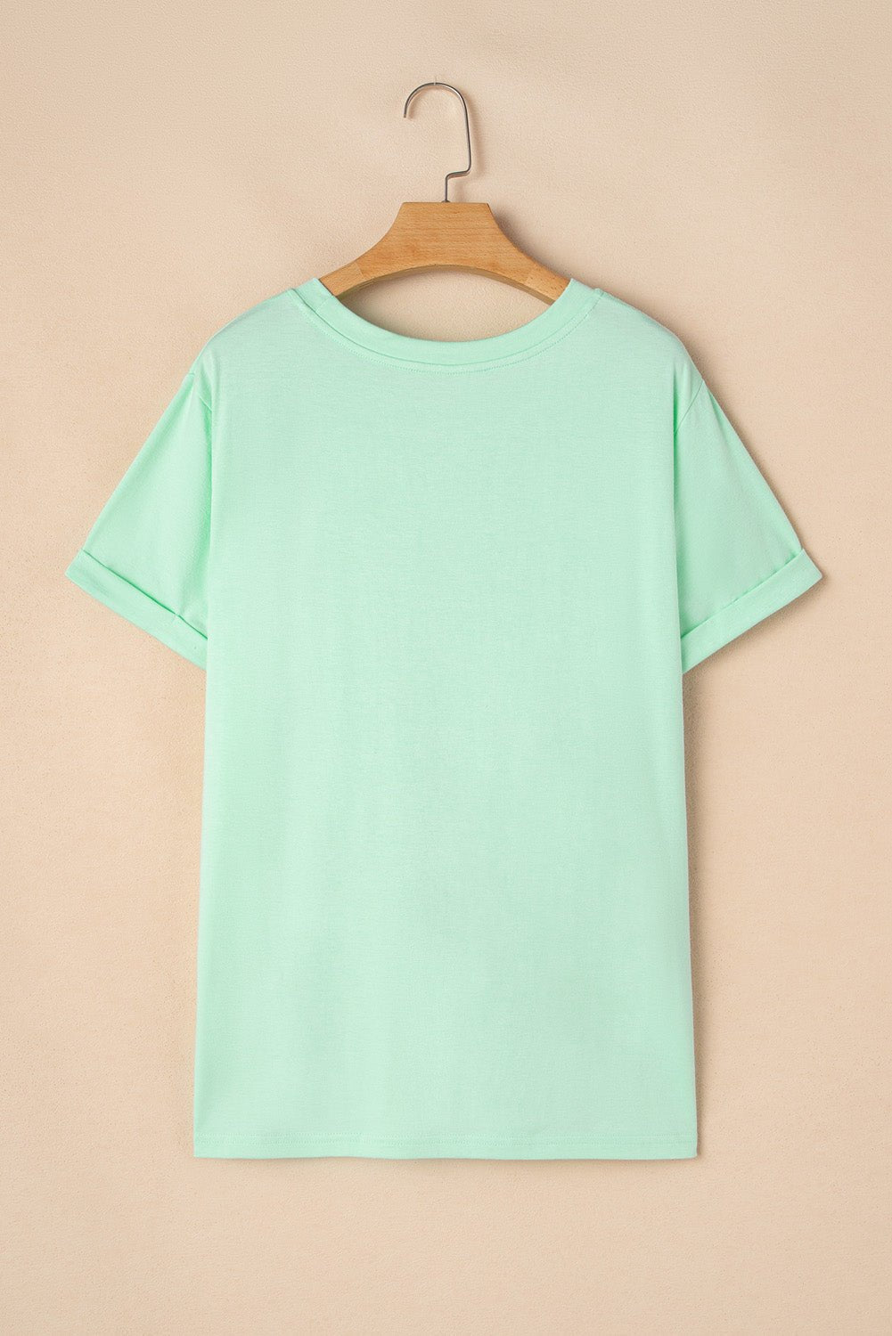 Plus Size Solid Rolled Short Sleeve T-Shirt - Rooted & Reckless Co.