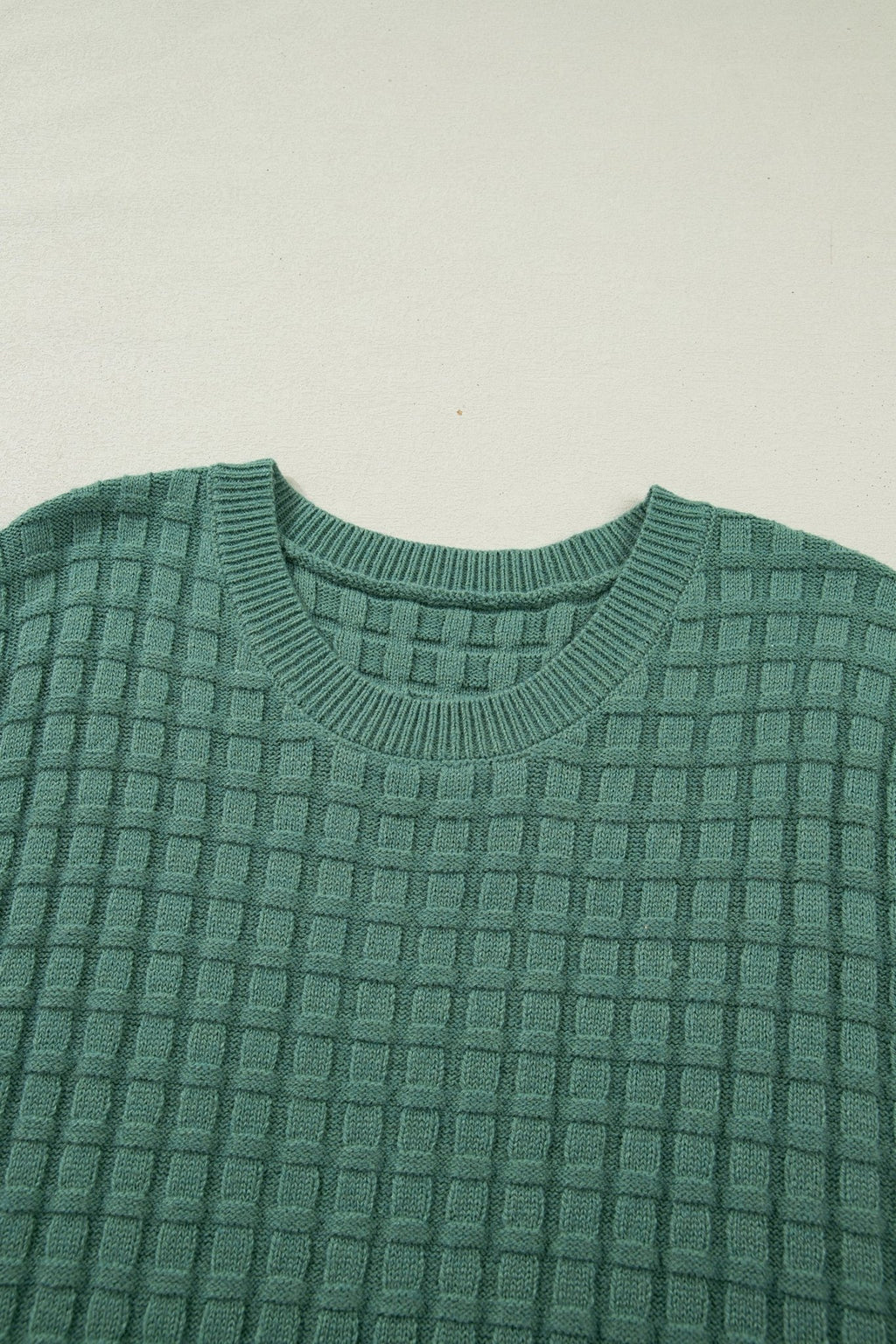 Plus Size Solid Textured Knit Short Sleeve Top - Rooted & Reckless Co.