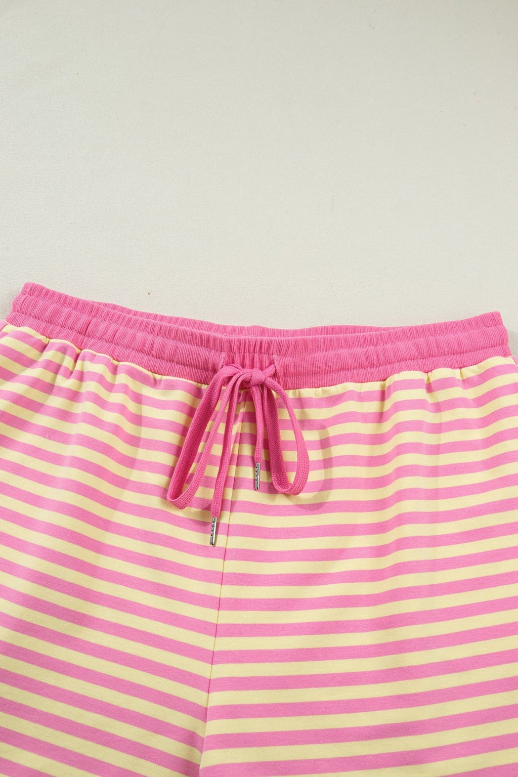 Plus Size Stripe Boxy Tee & Drawstring Short Set - Rooted & Reckless Co.