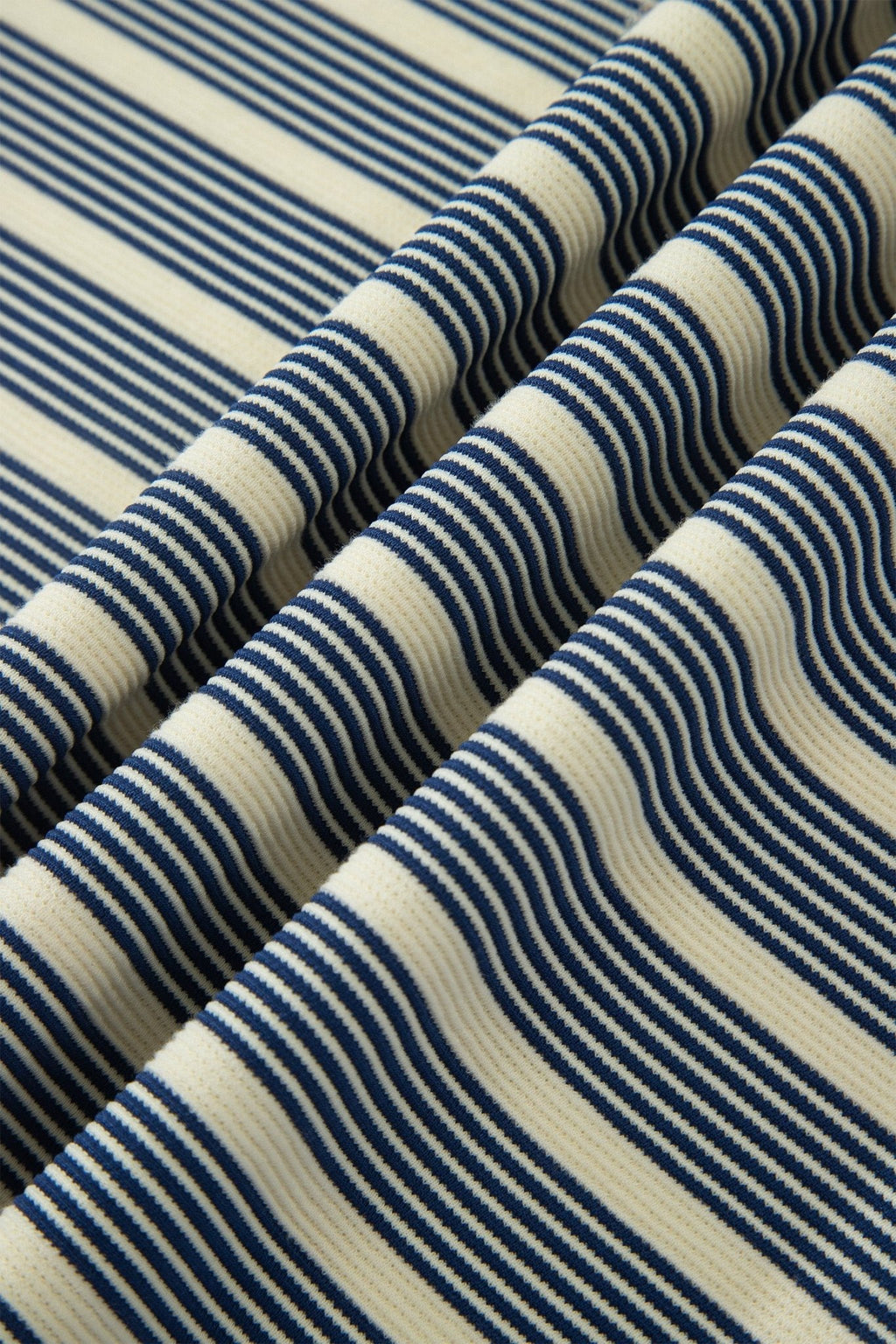 Plus Size Stripe Ruffle Sleeve Button V-Neck Dress - Rooted & Reckless Co.