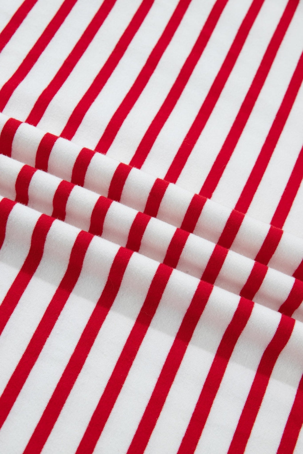 Plus Size Stripe Scalloped Trim Round Neck Top - Rooted & Reckless Co.