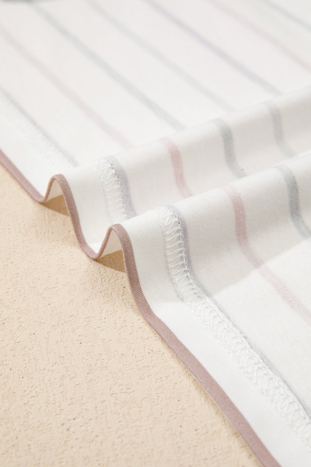 Plus Size Stripe V-Neck Short Sleeve Tee - Rooted & Reckless Co.