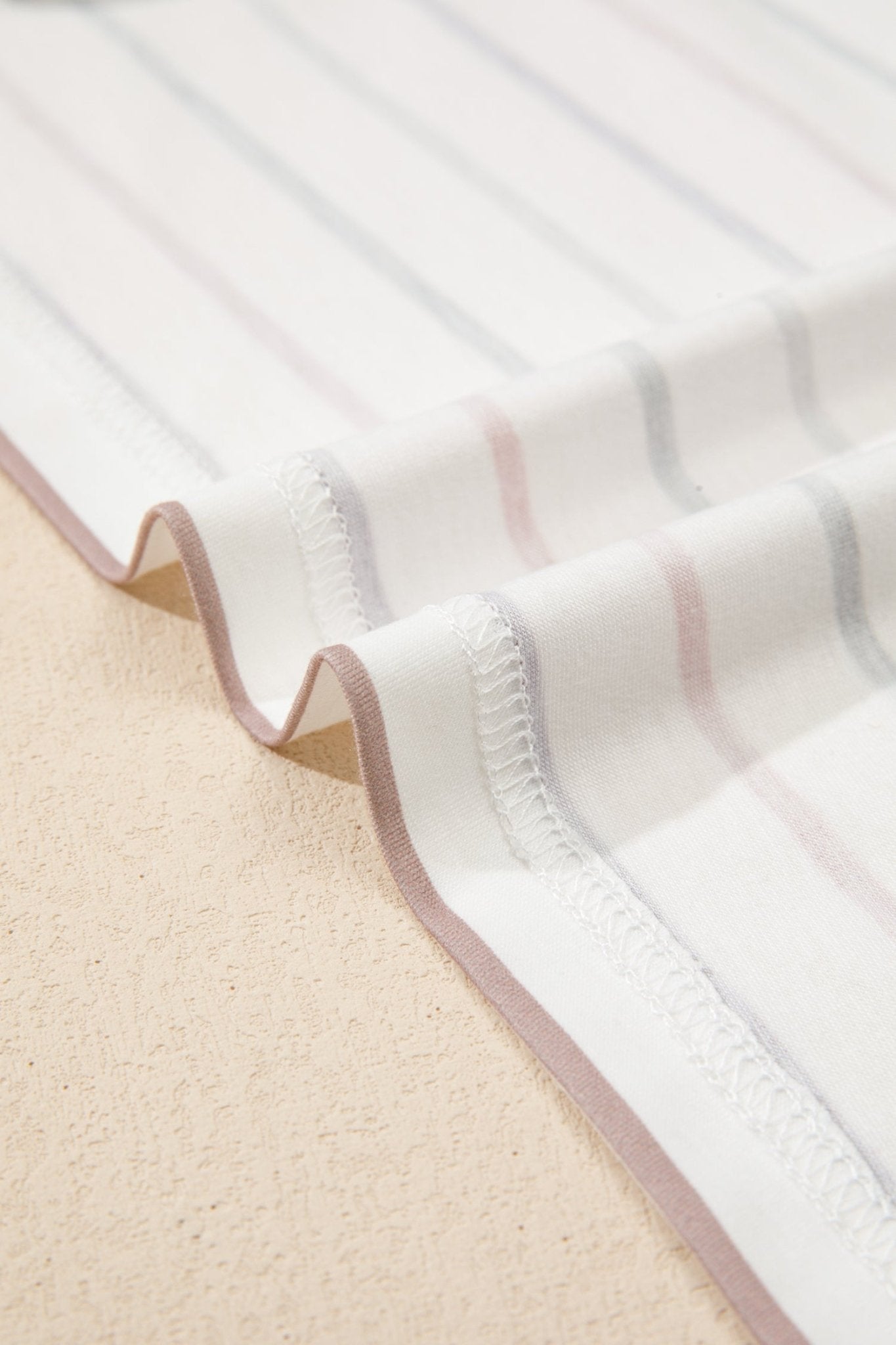 Plus Size Stripe V-Neck Short Sleeve Tee - Rooted & Reckless Co.
