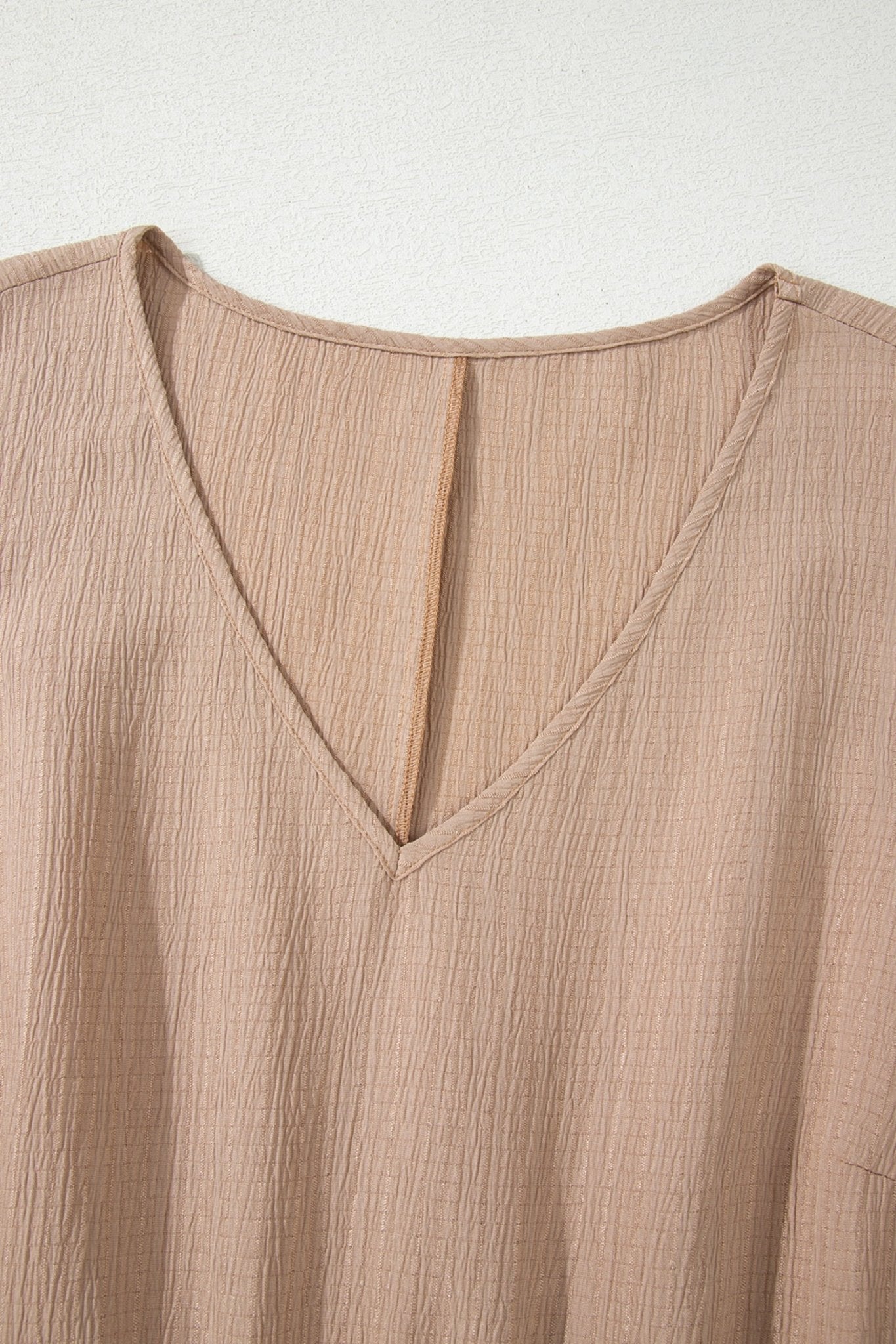 Plus Size Textured Ruffle Short Sleeve Dress - Rooted & Reckless Co.