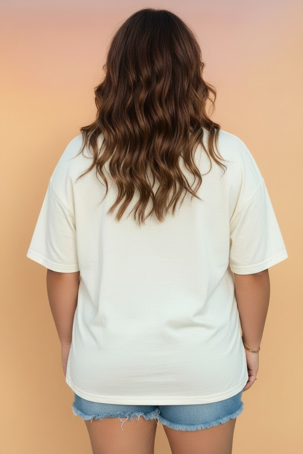 Plus Size USA Flag Bow Patch T-Shirt - Rooted & Reckless Co.