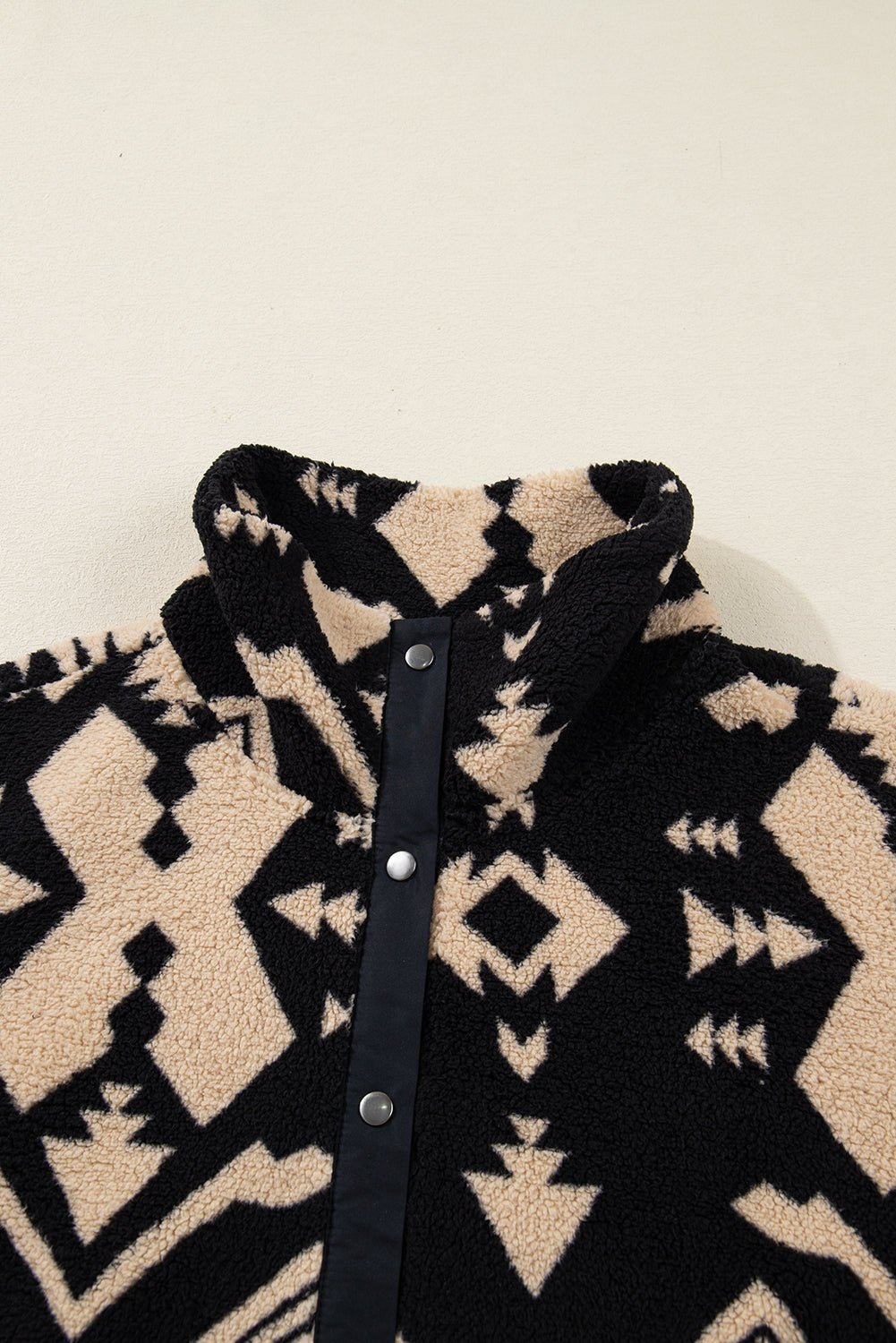 Plus Size Western Aztec Fleece Half Button Sweatshirt - Rooted & Reckless Co.