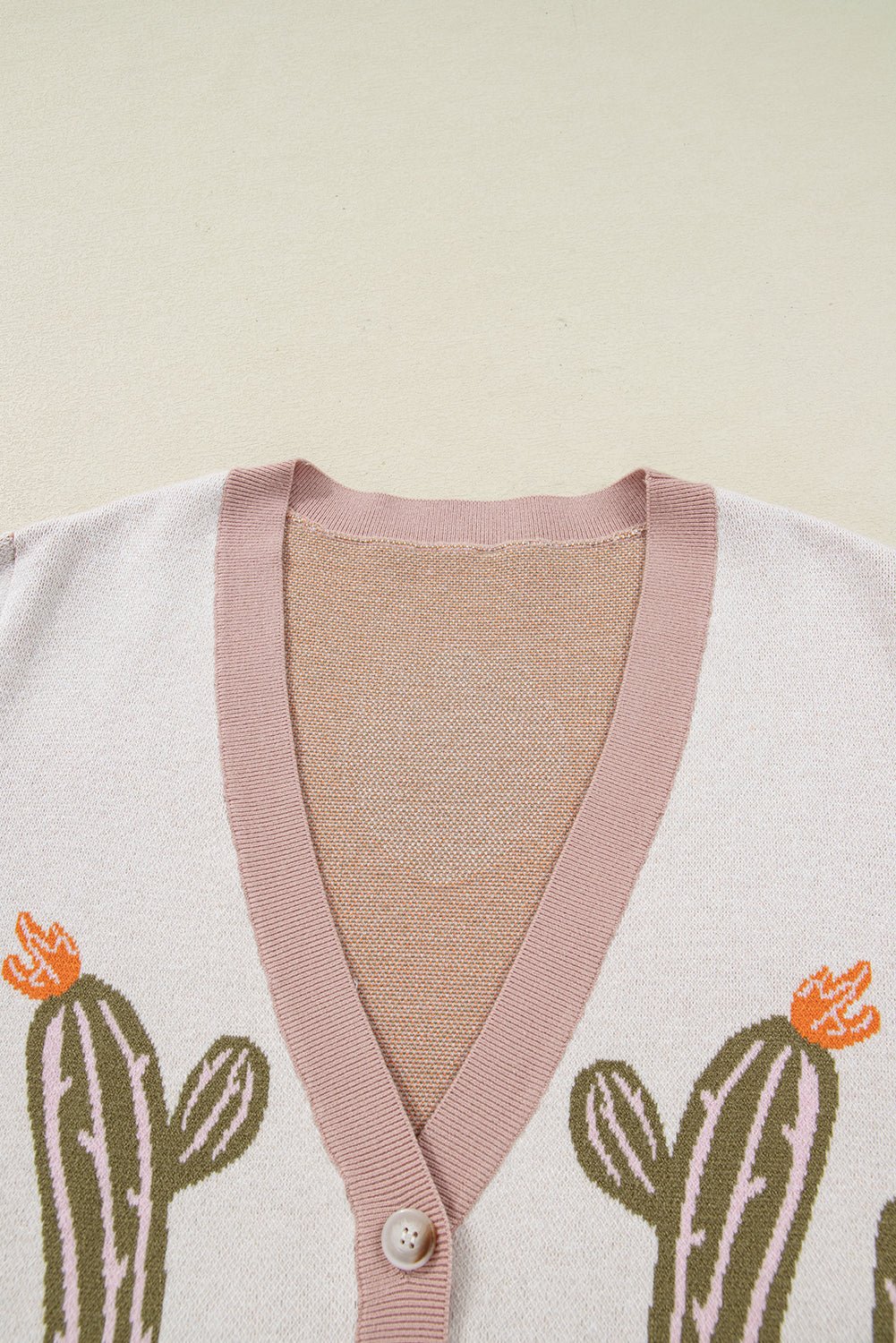 Plus Size Western Cactus Button-front Cardigan Sweater - Rooted & Reckless Co.