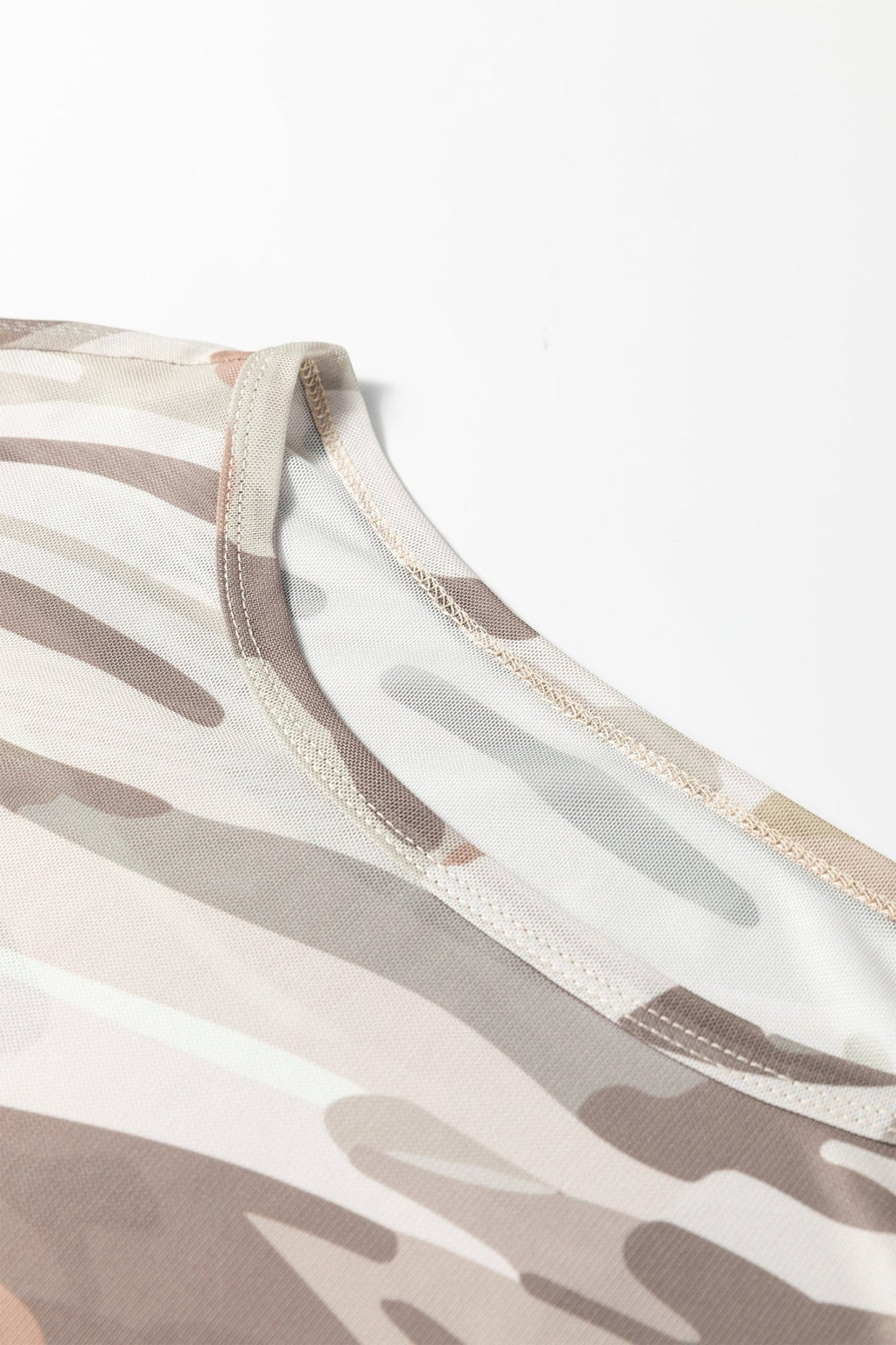 Plus Size Western Camo Mesh Long Sleeve Top - Rooted & Reckless Co.
