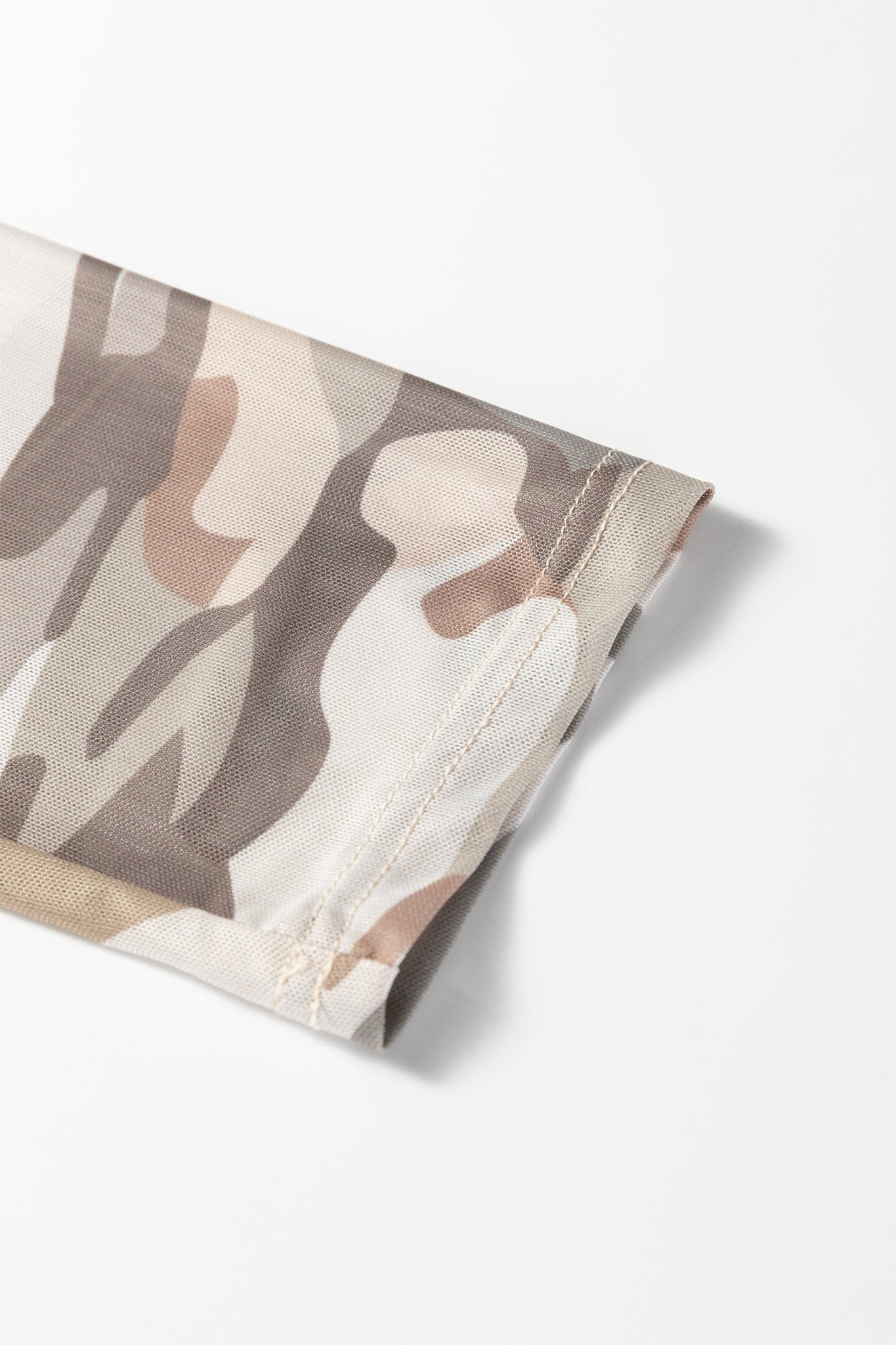 Plus Size Western Camo Mesh Long Sleeve Top - Rooted & Reckless Co.
