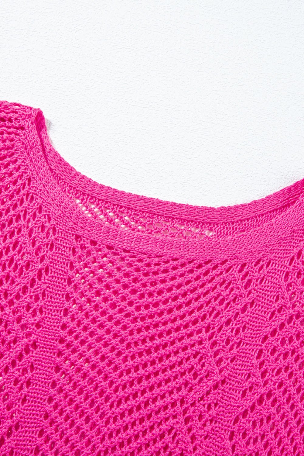 Pointelle Knit Scallop Edge Short Sleeve Top - Rooted & Reckless Co.