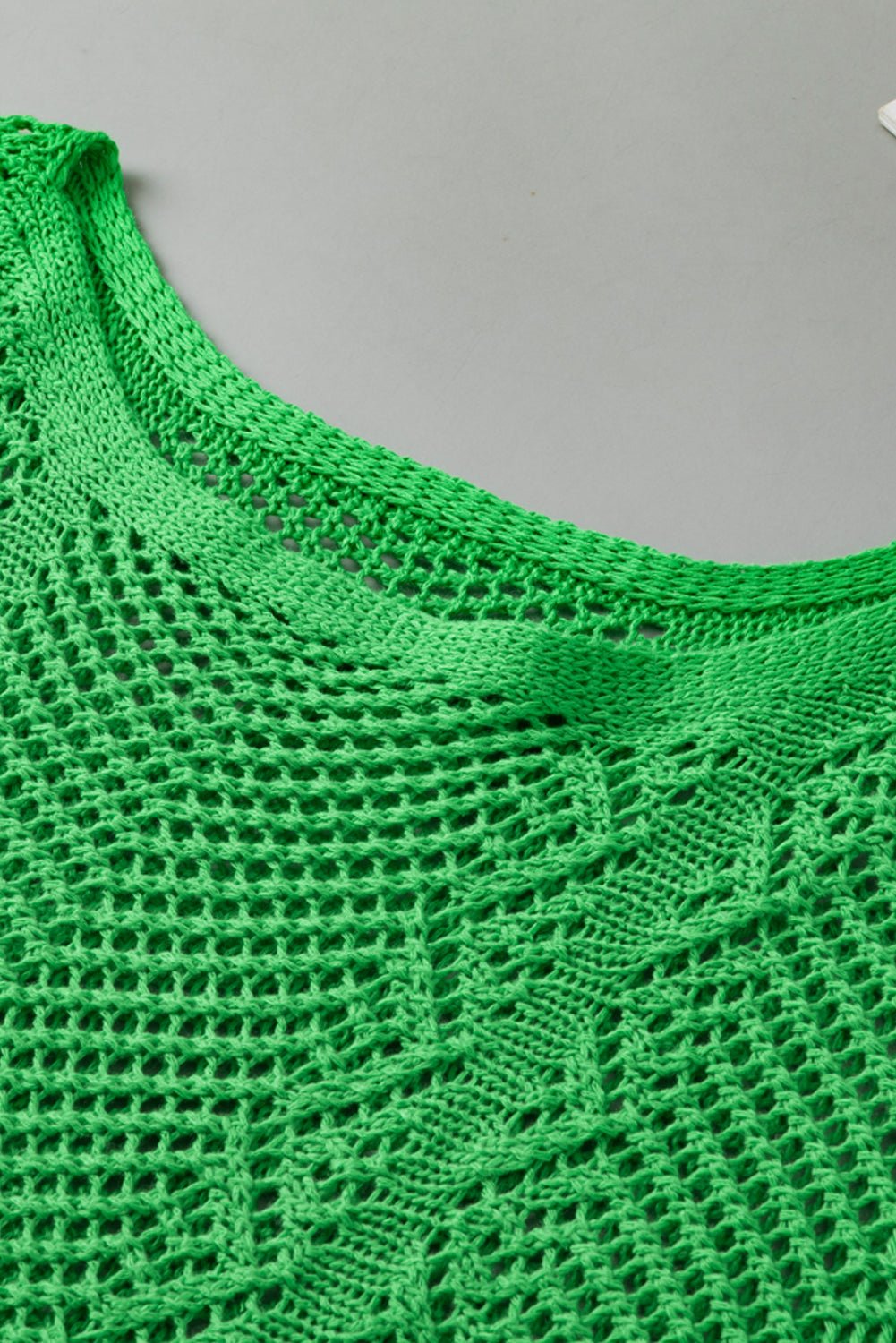 Pointelle Knit Scallop Edge Short Sleeve Top - Rooted & Reckless Co.