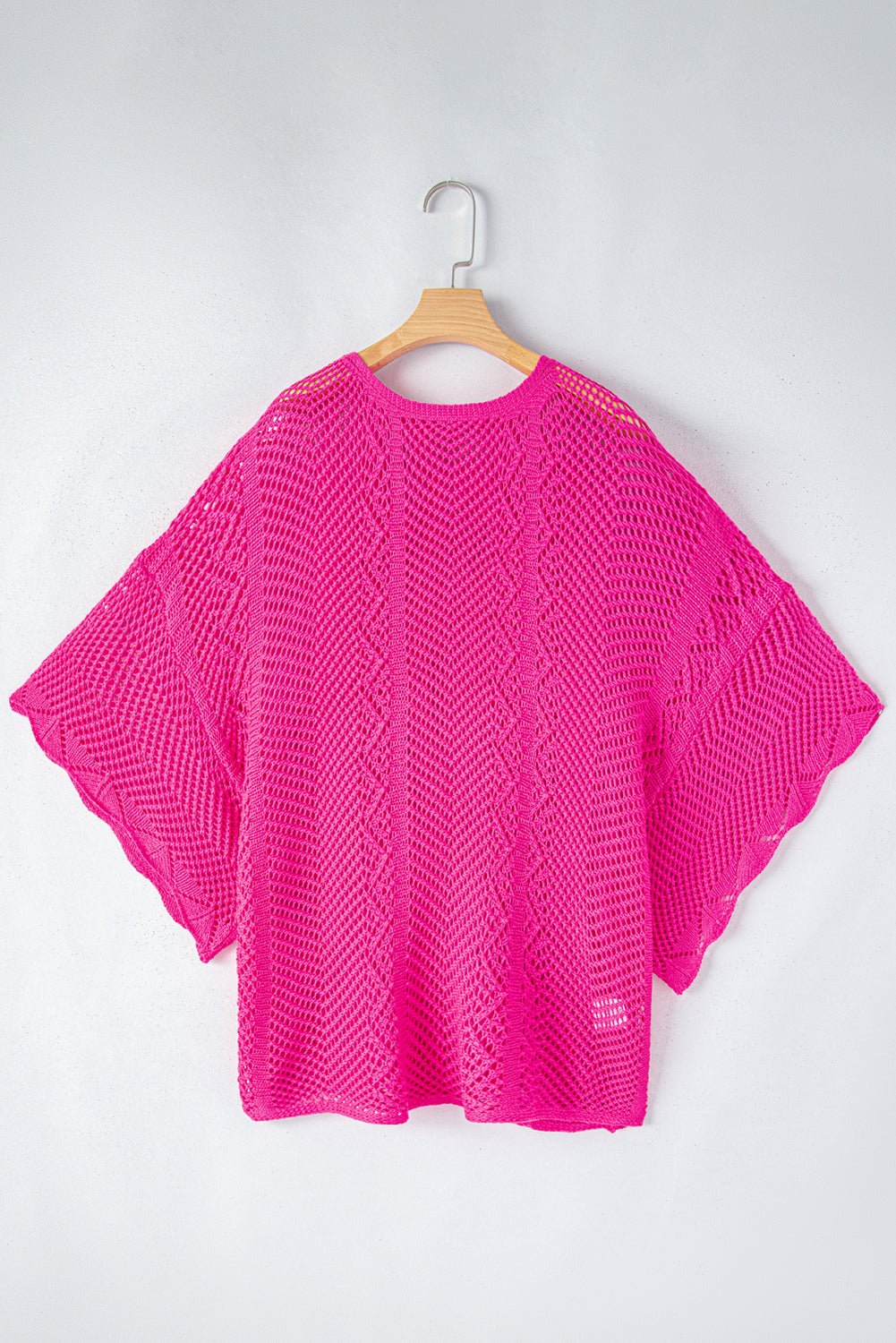 Pointelle Knit Scallop Edge Short Sleeve Top - Rooted & Reckless Co.