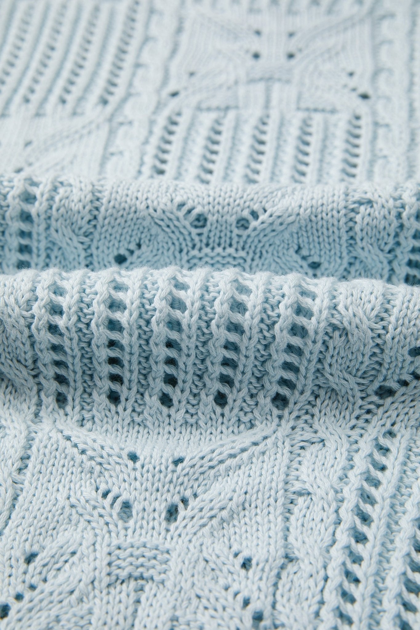 Pointelle Knit Scallop Trim Short Sleeve Sweater - Rooted & Reckless Co.