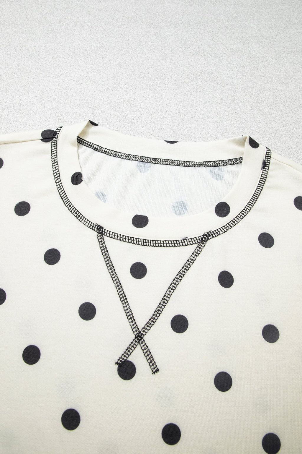 Polka Dot 3/4 Sleeve Top & Elastic Waist Pants Set - Rooted & Reckless Co.