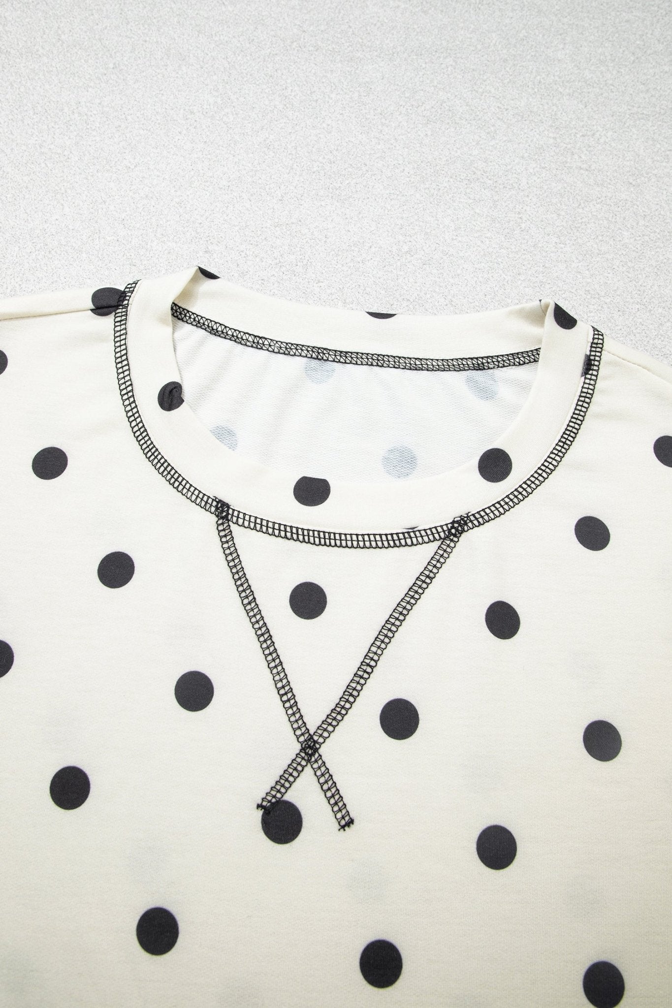 Polka Dot 3/4 Sleeve Top & Elastic Waist Pants Set - Rooted & Reckless Co.