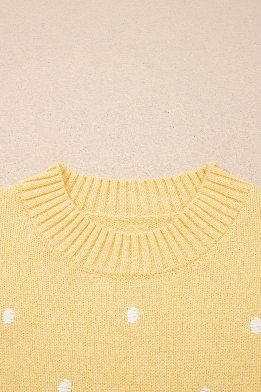 Polka Dot Bubble Short Sleeve Sweater - Rooted & Reckless Co.