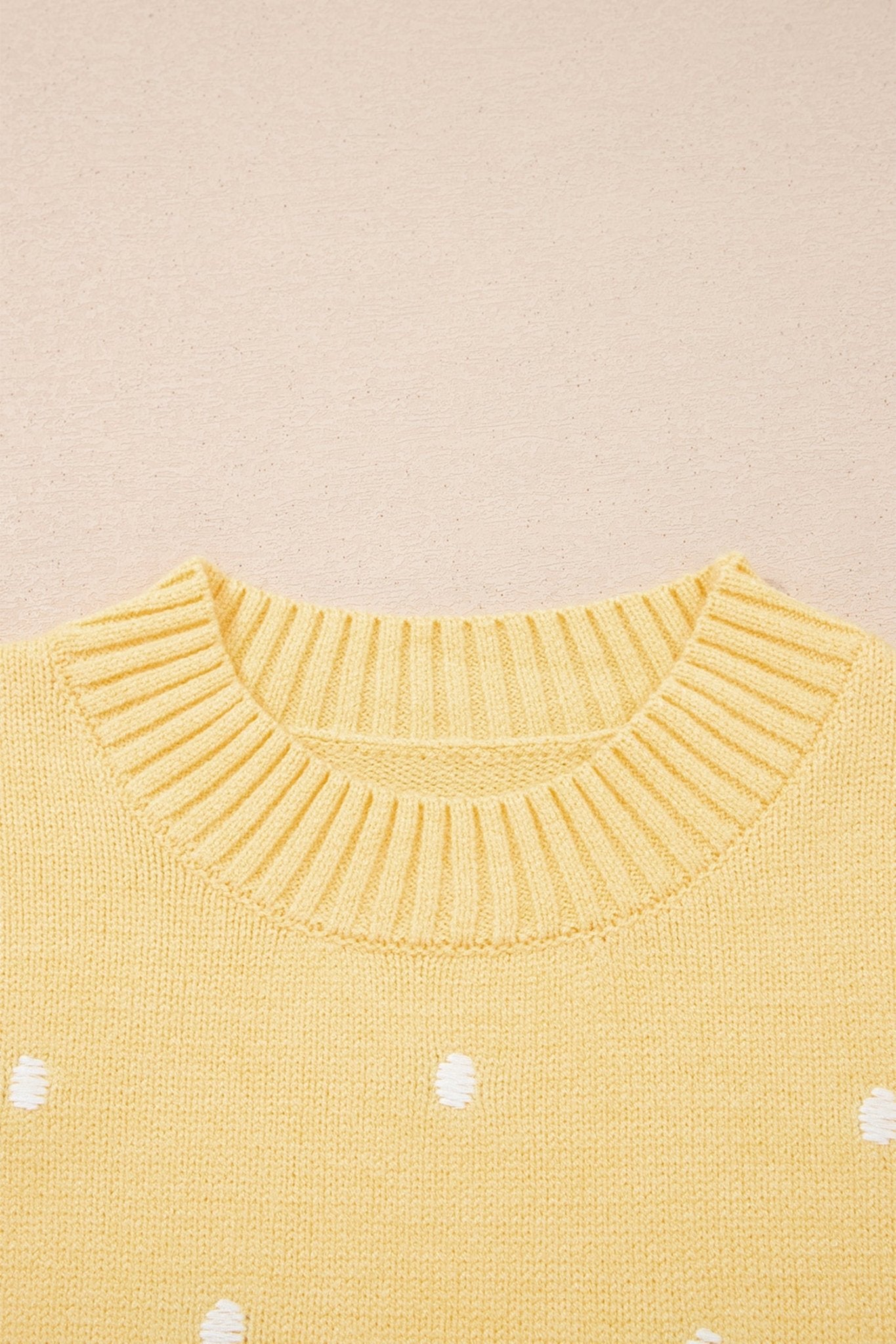 Polka Dot Bubble Short Sleeve Sweater - Rooted & Reckless Co.