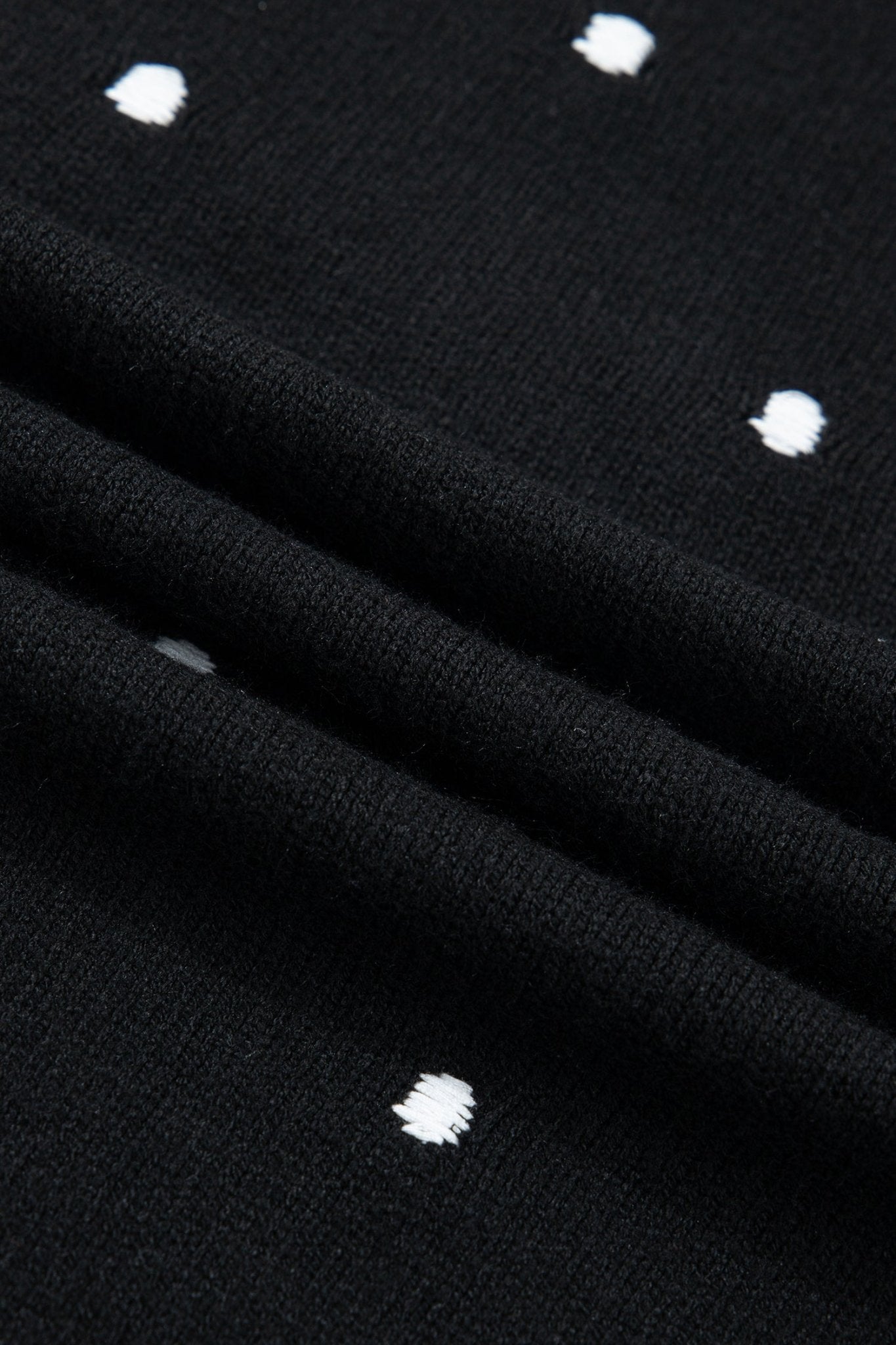 Polka Dot Bubble Short Sleeve Sweater - Rooted & Reckless Co.