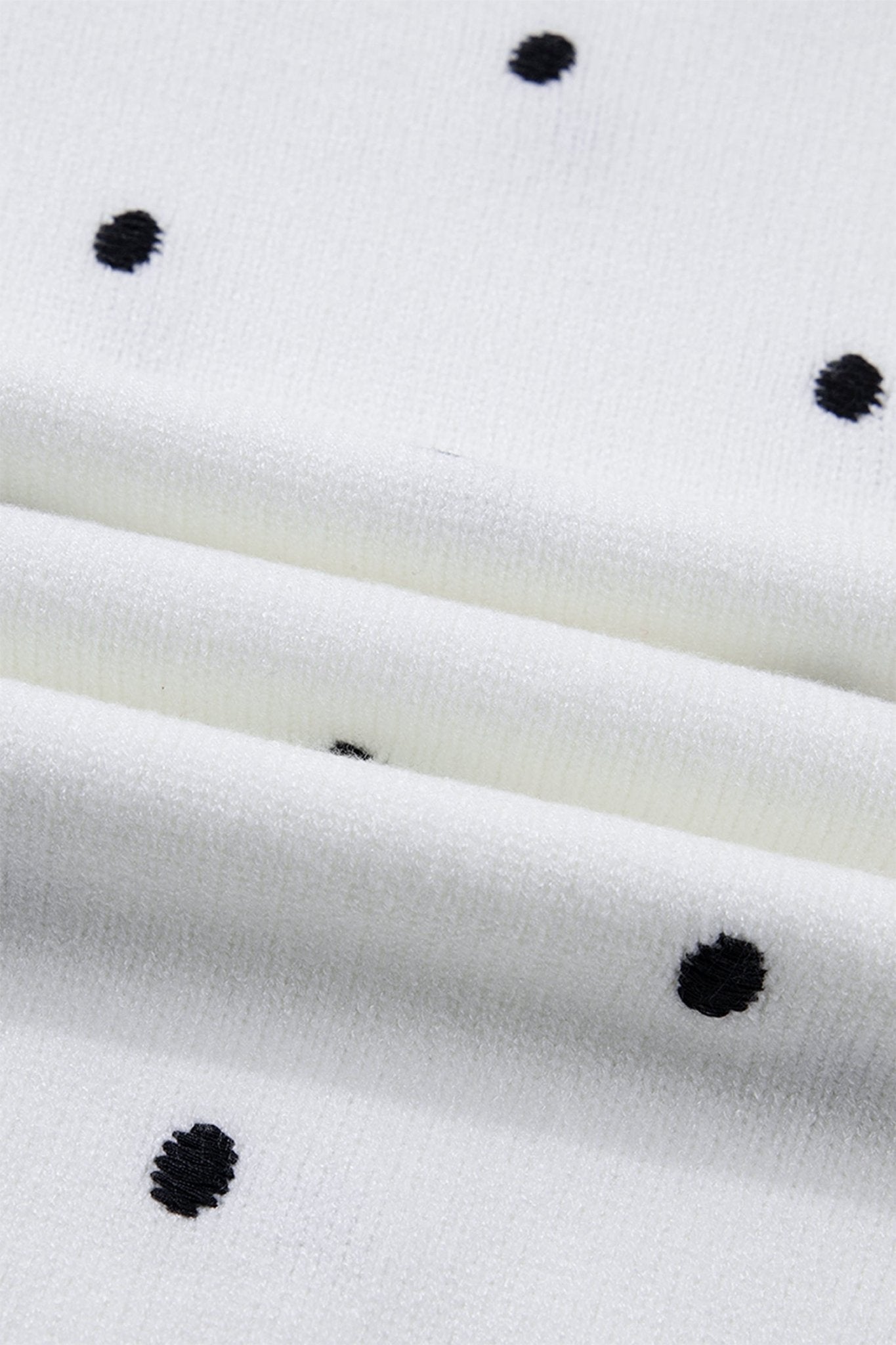 Polka Dot Bubble Short Sleeve Sweater - Rooted & Reckless Co.