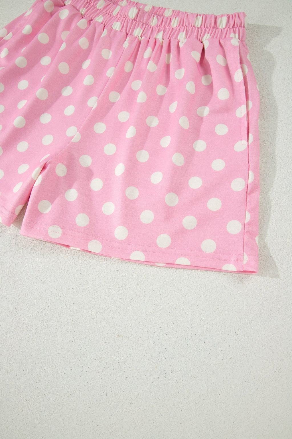 Polka Dot Colorblock Mock Neck & Shorts Set - Rooted & Reckless Co.