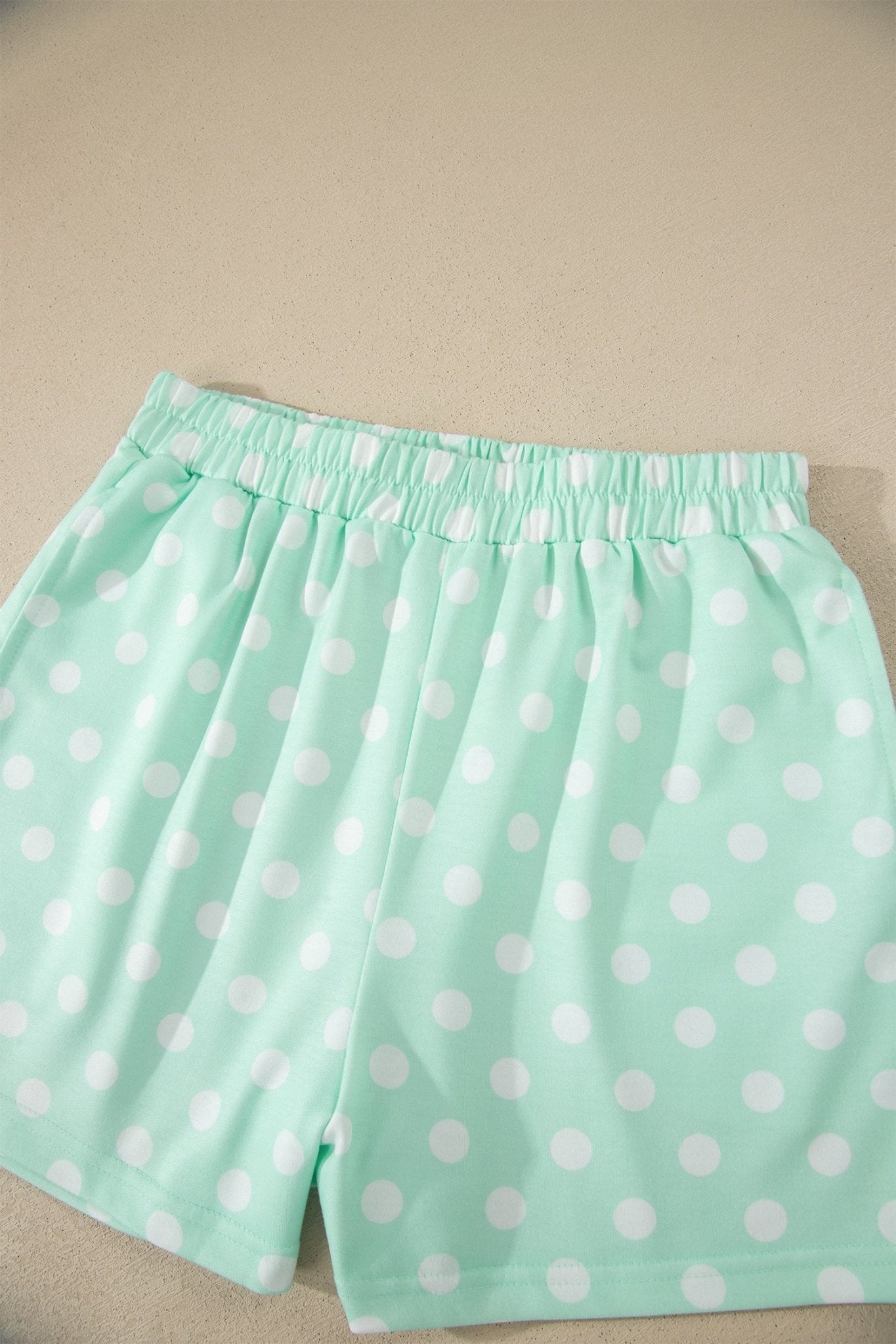Polka Dot Colorblock Mock Neck & Shorts Set - Rooted & Reckless Co.