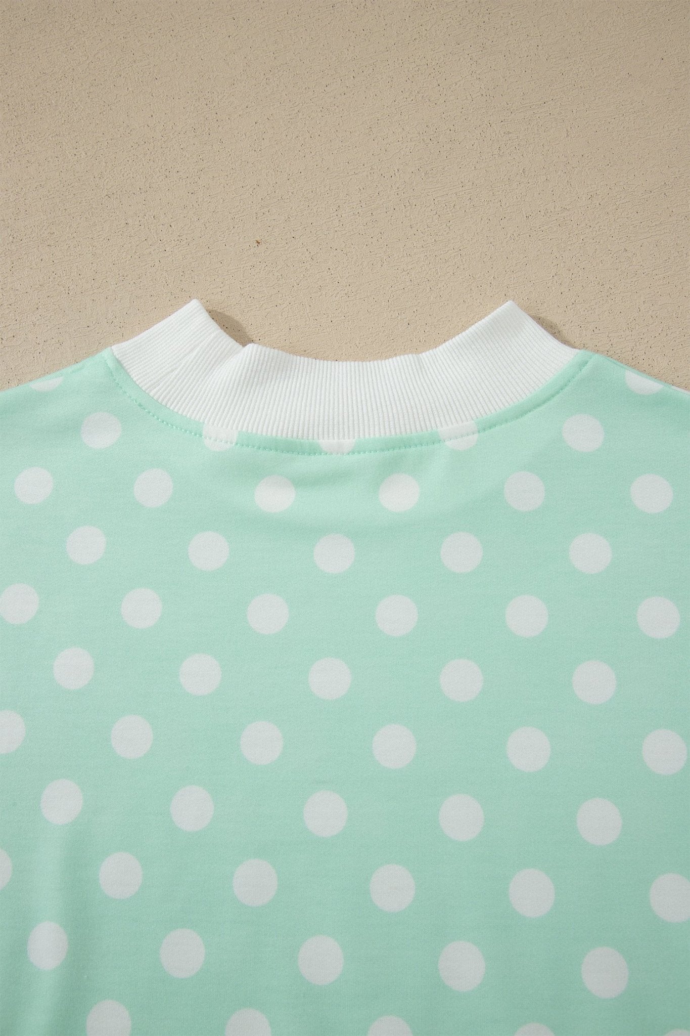 Polka Dot Colorblock Mock Neck & Shorts Set - Rooted & Reckless Co.