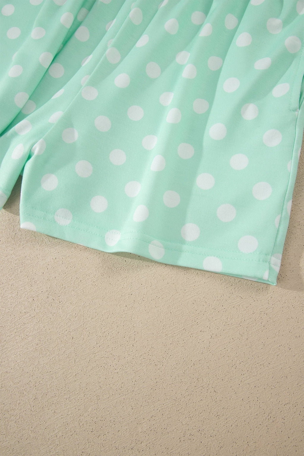 Polka Dot Colorblock Mock Neck & Shorts Set - Rooted & Reckless Co.