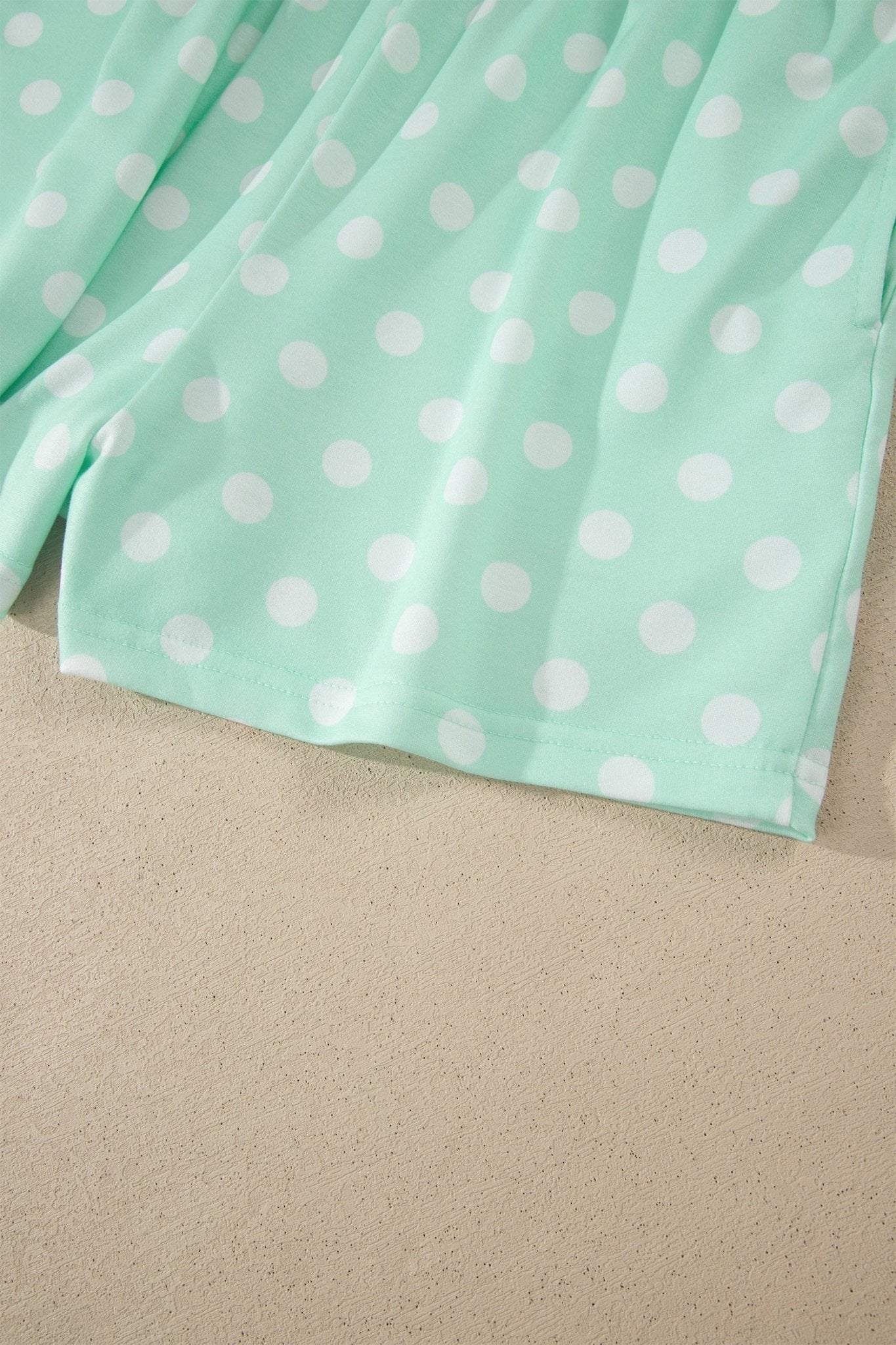 Polka Dot Colorblock Mock Neck & Shorts Set - Rooted & Reckless Co.
