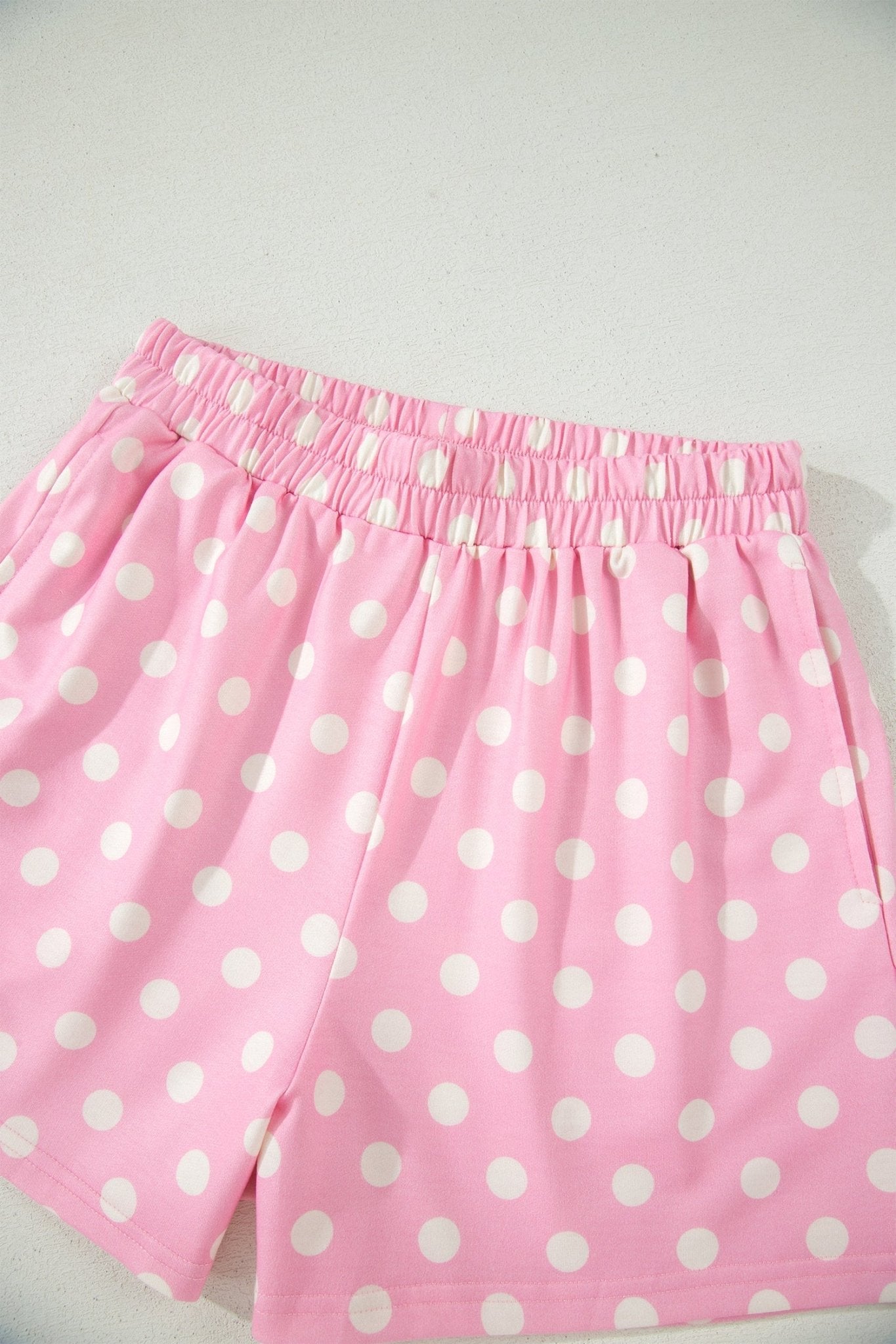Polka Dot Colorblock Mock Neck & Shorts Set - Rooted & Reckless Co.