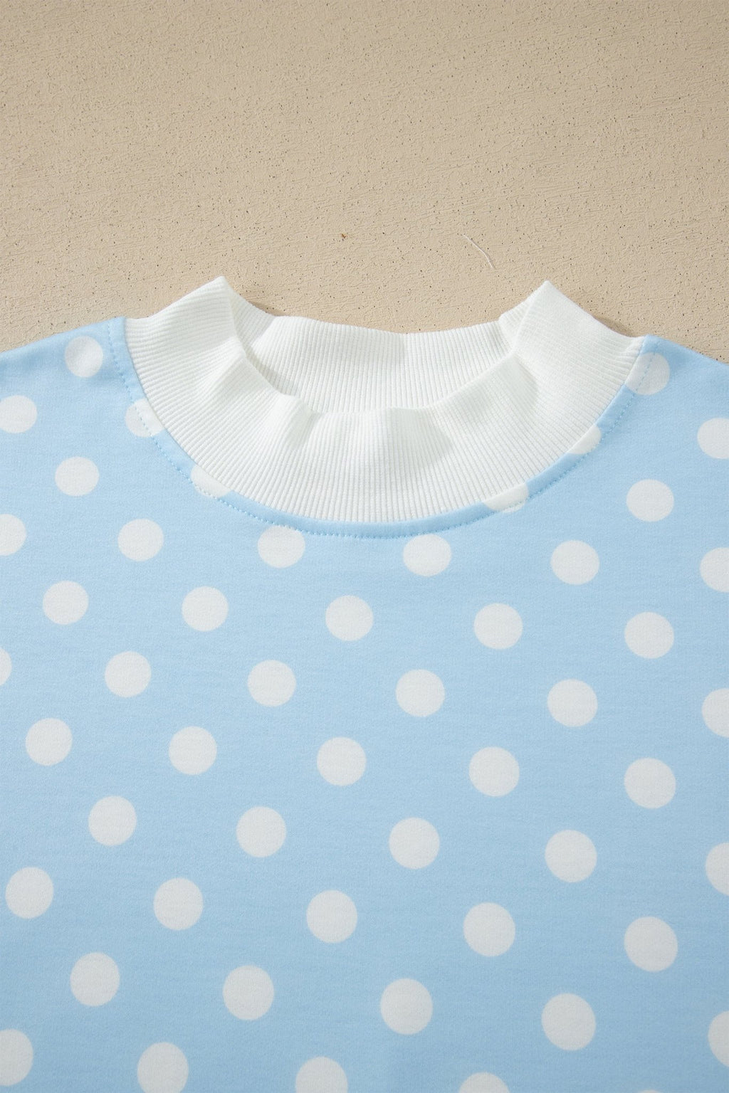 Polka Dot Colorblock Mock Neck & Shorts Set - Rooted & Reckless Co.
