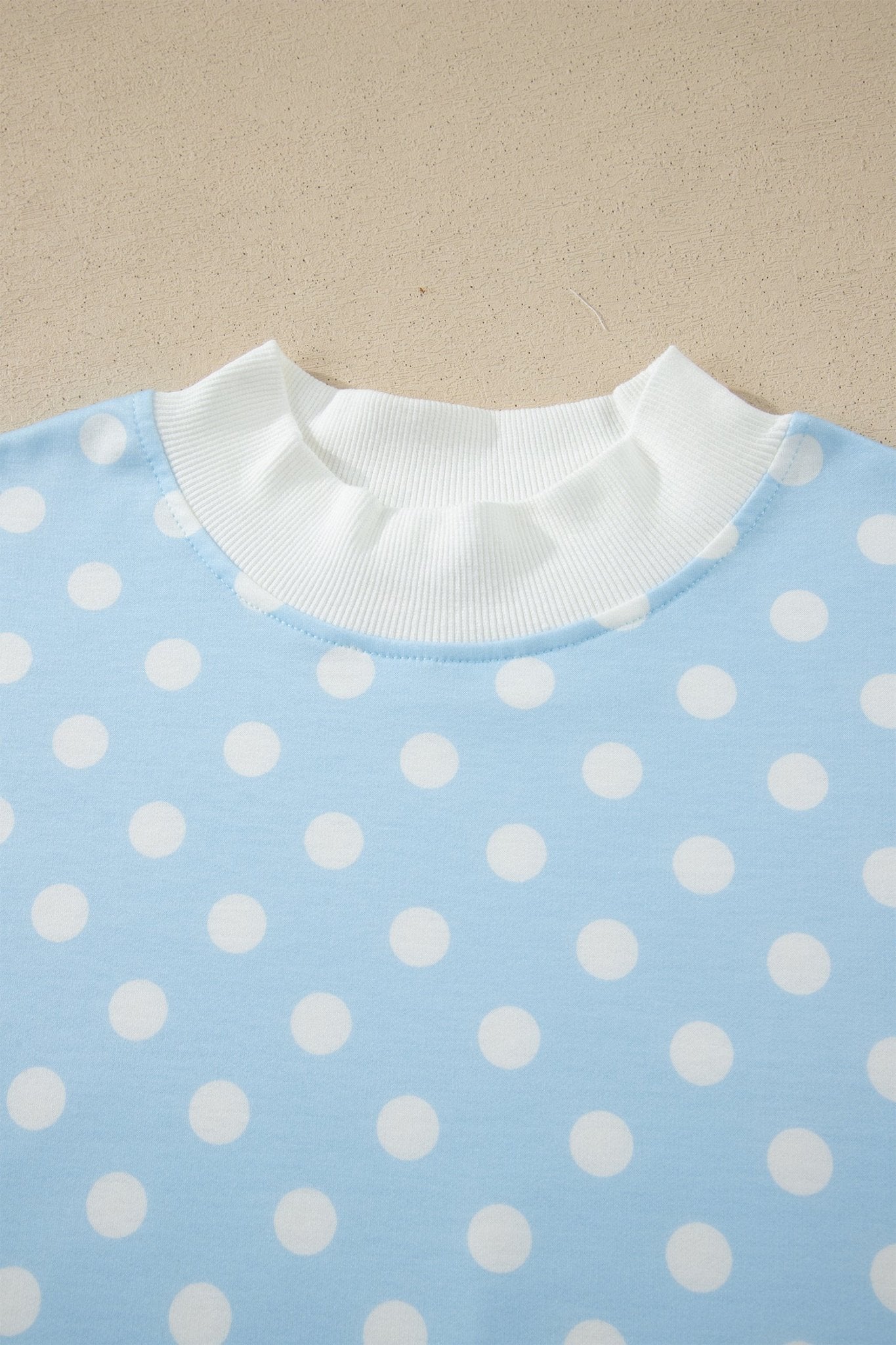 Polka Dot Colorblock Mock Neck & Shorts Set - Rooted & Reckless Co.