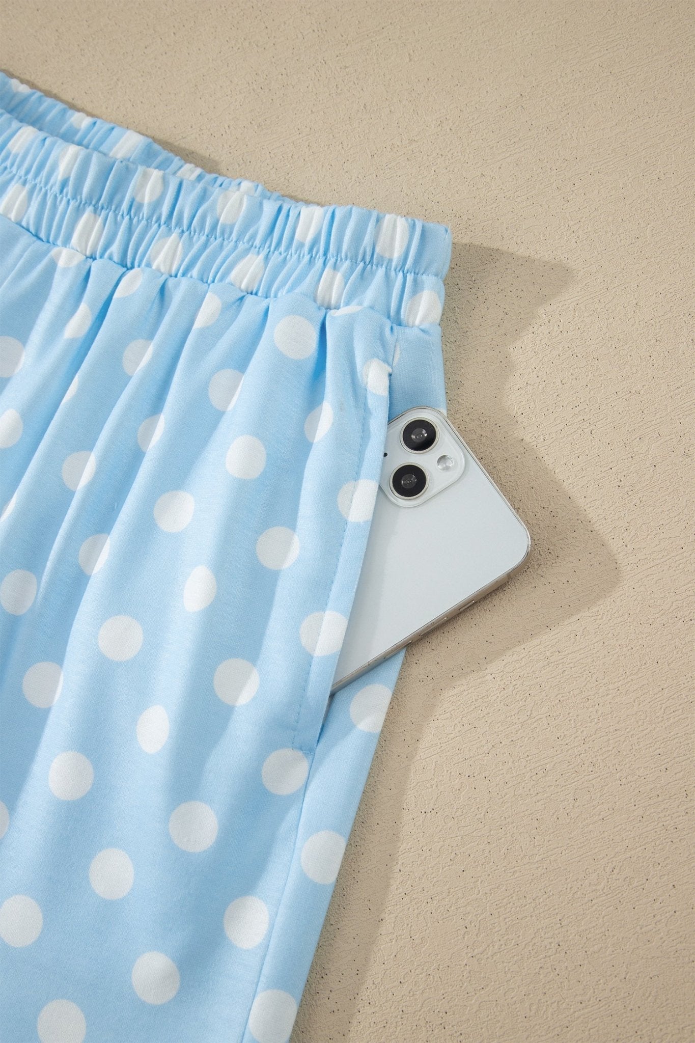 Polka Dot Colorblock Mock Neck & Shorts Set - Rooted & Reckless Co.
