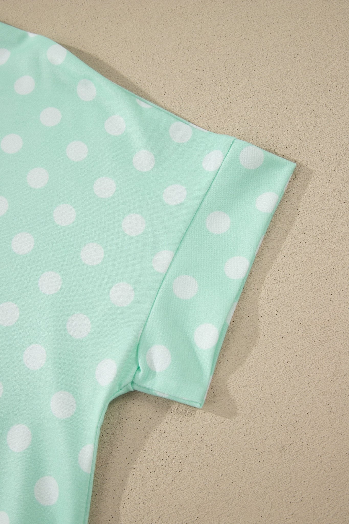 Polka Dot Colorblock Mock Neck & Shorts Set - Rooted & Reckless Co.