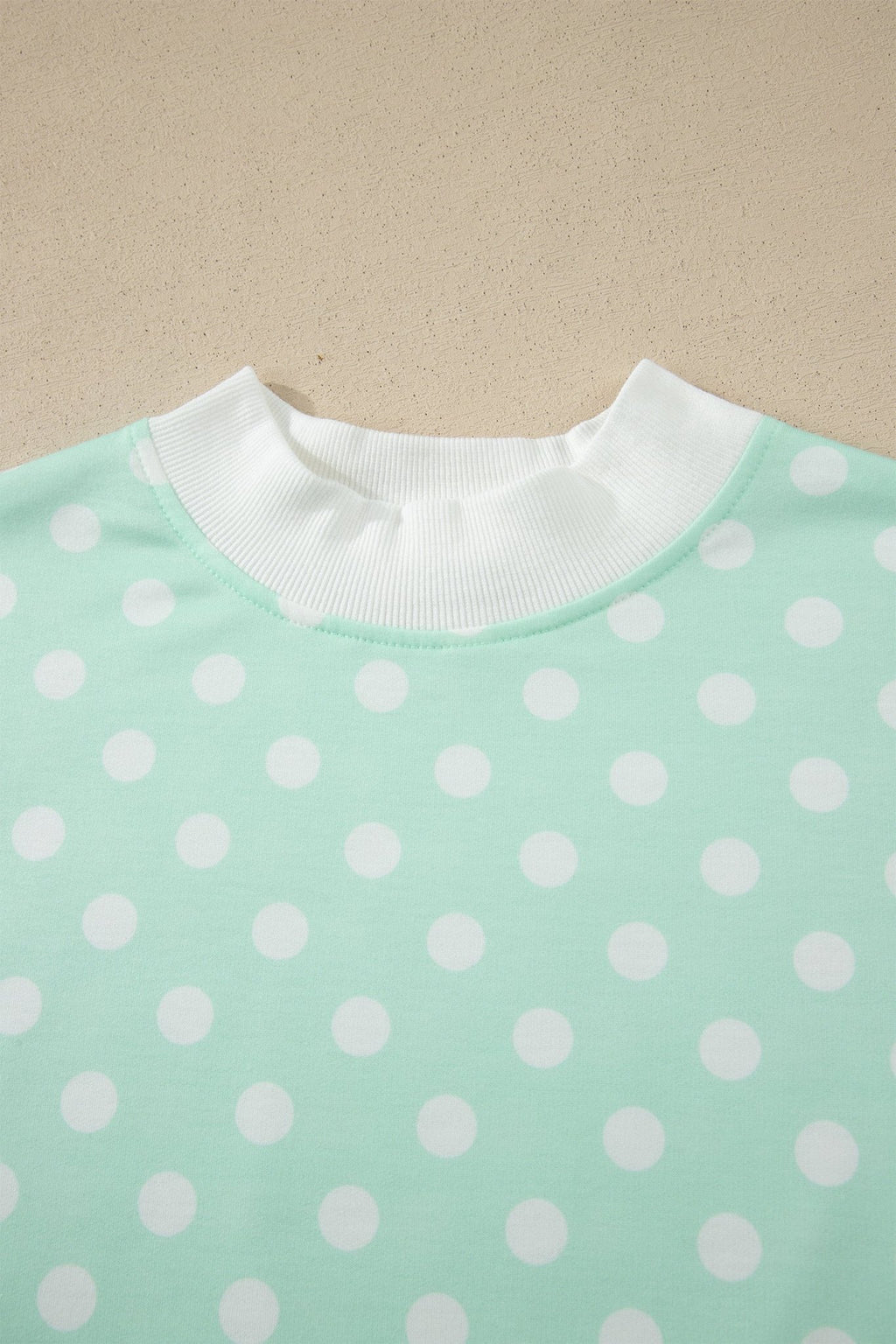 Polka Dot Colorblock Mock Neck & Shorts Set - Rooted & Reckless Co.