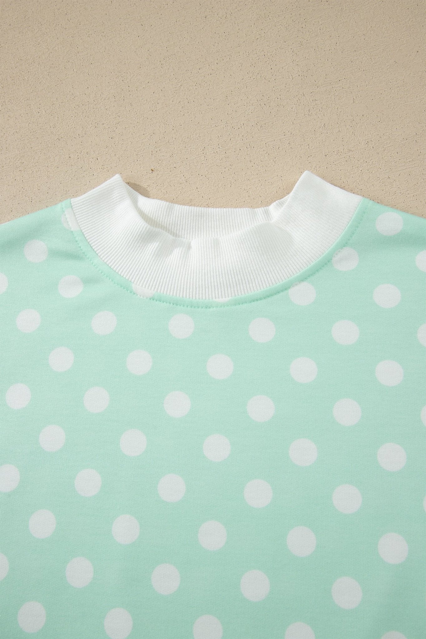 Polka Dot Colorblock Mock Neck & Shorts Set - Rooted & Reckless Co.