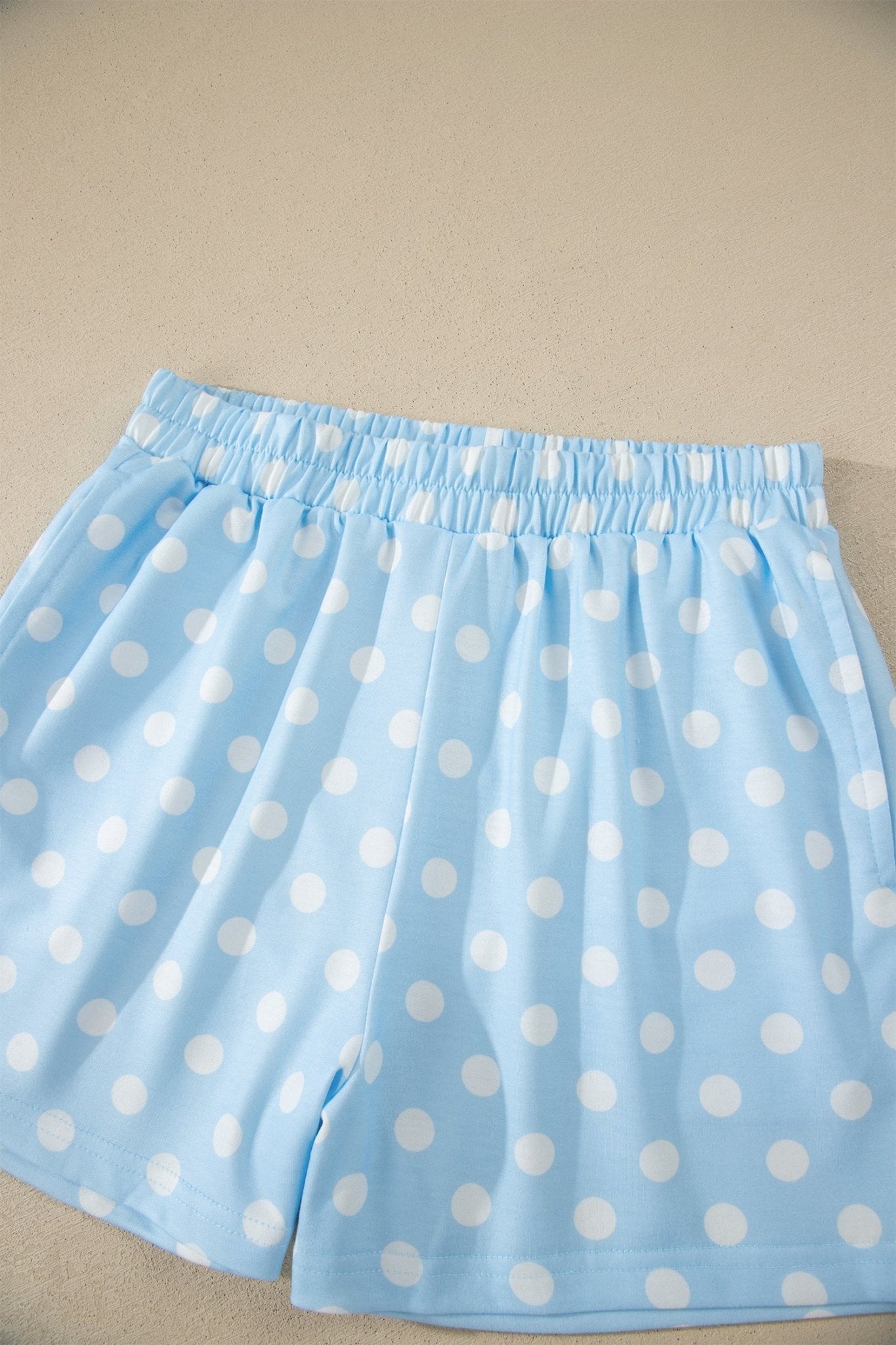Polka Dot Colorblock Mock Neck & Shorts Set - Rooted & Reckless Co.