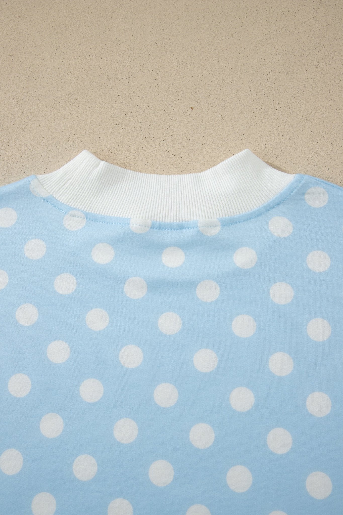Polka Dot Colorblock Mock Neck & Shorts Set - Rooted & Reckless Co.