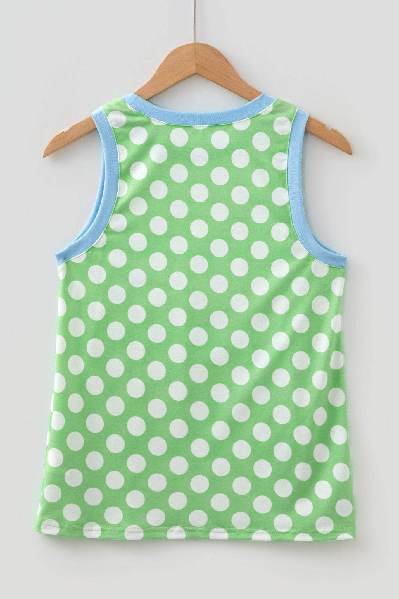 Polka Dot Contrast Trim Loose Tank Top - Rooted & Reckless Co.