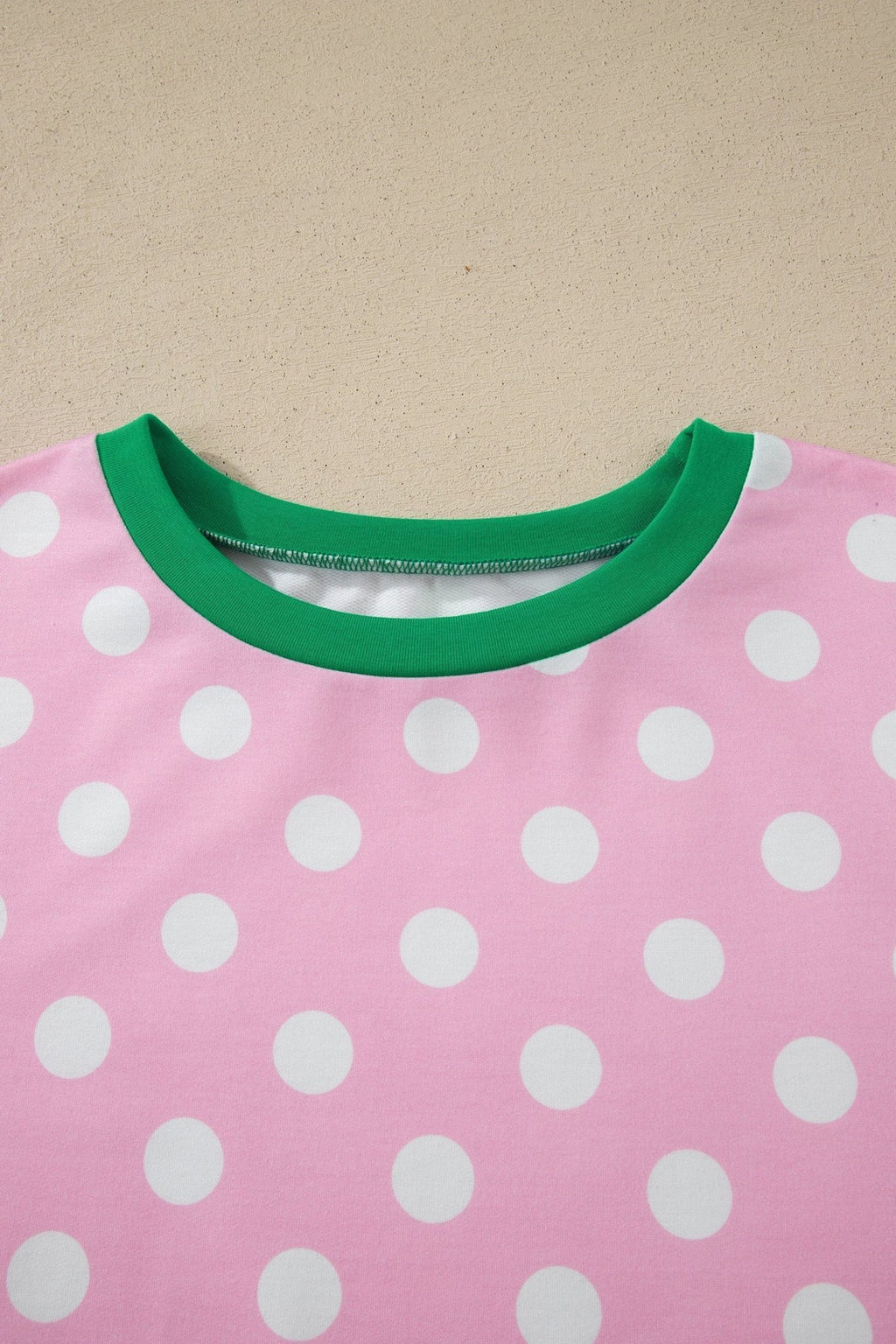 Polka Dot Contrast Trim Top & Short Set - Rooted & Reckless Co.