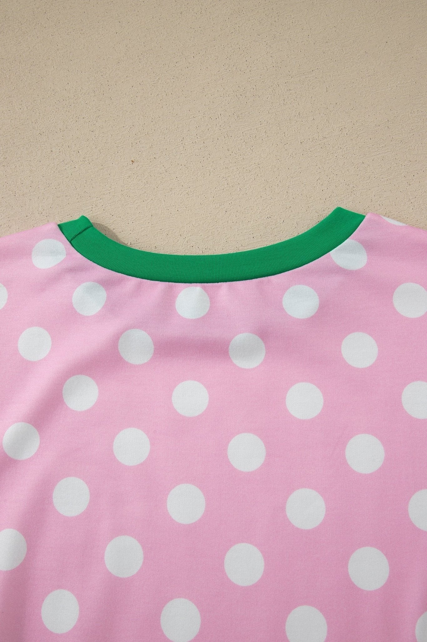 Polka Dot Contrast Trim Top & Short Set - Rooted & Reckless Co.