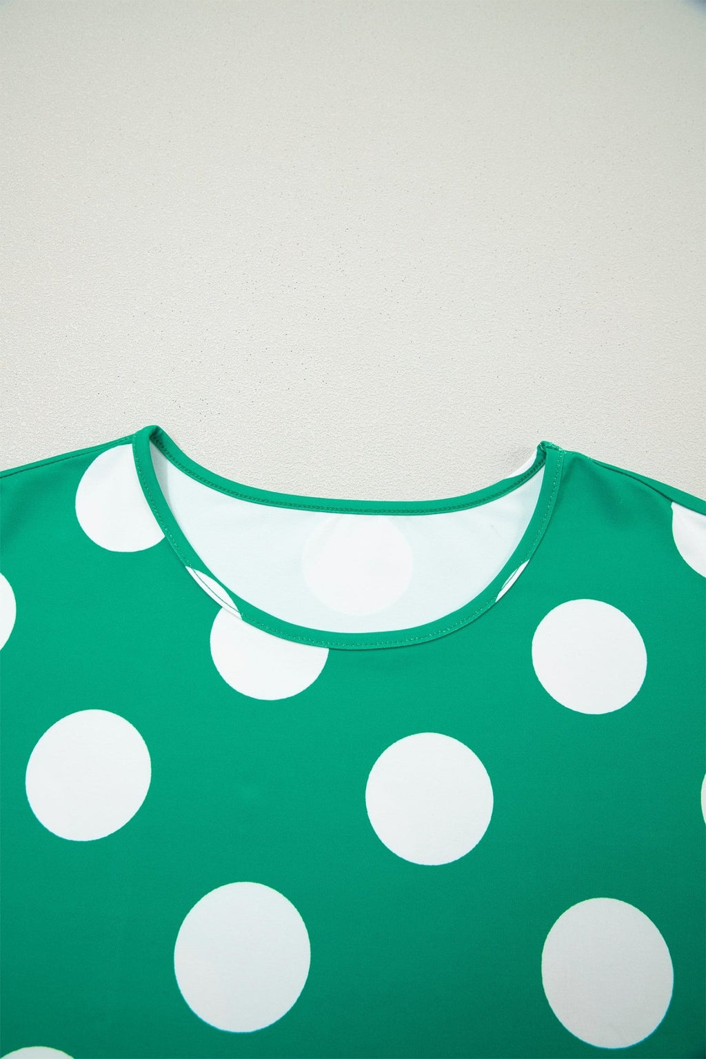 Polka Dot Cropped Tee & Bodycon Skort Set - Rooted & Reckless Co.