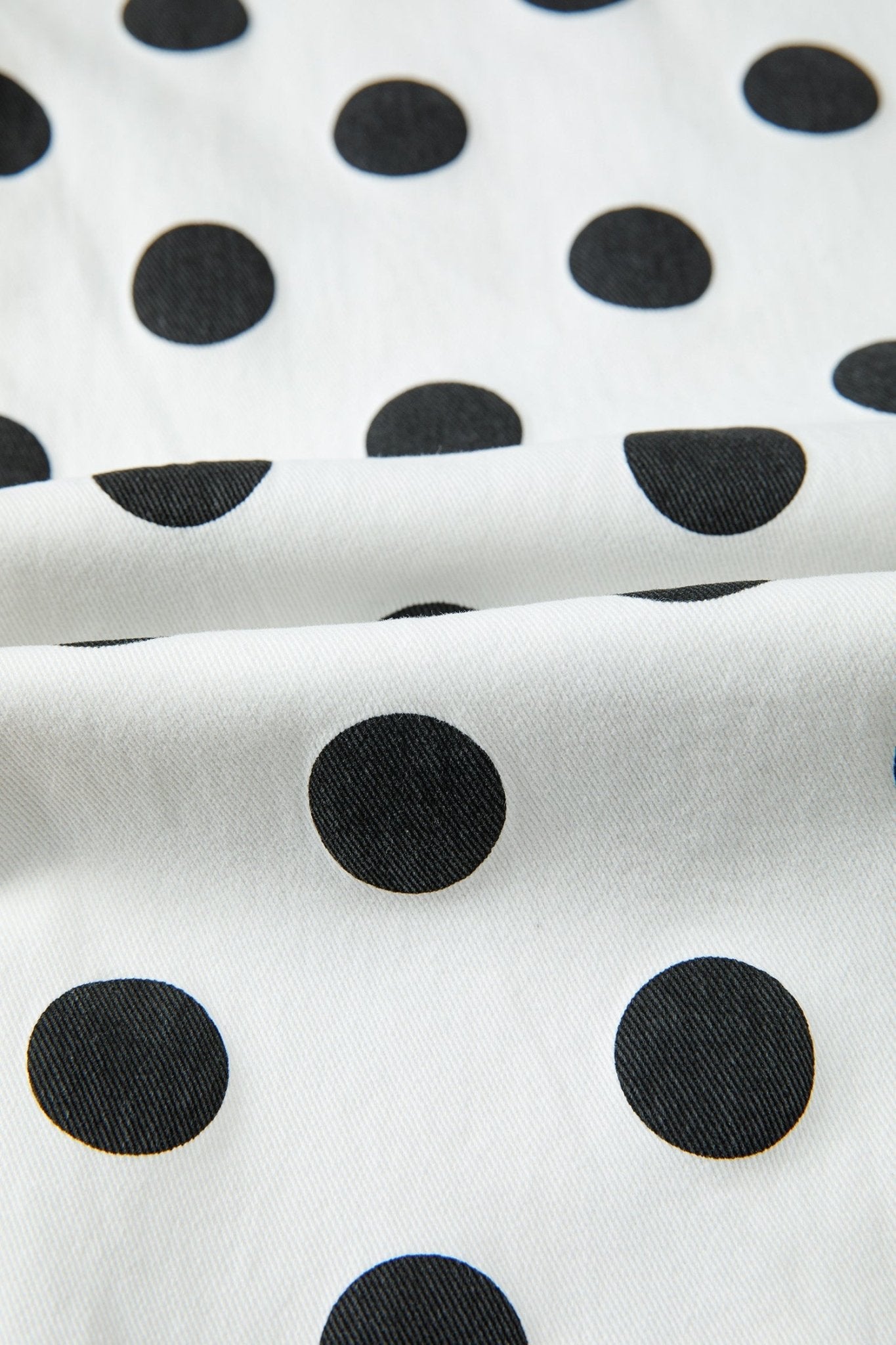 Polka Dot Denim Bow Pocket Barrel Leg Jeans - Rooted & Reckless Co.