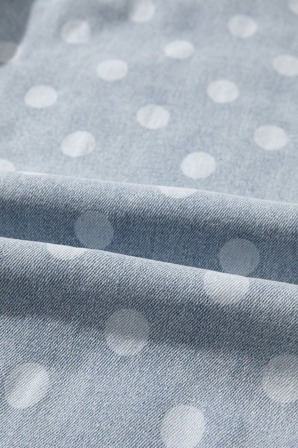 Polka Dot Denim Raw Hem Barrel Jeans - Rooted & Reckless Co.