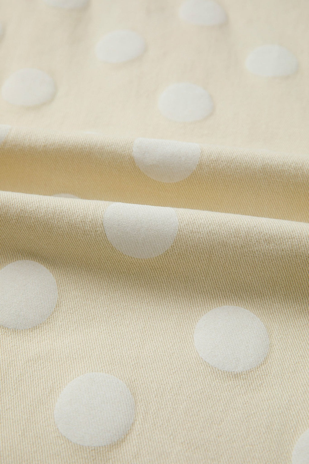 Polka Dot Denim Raw Hem High Waist Jeans - Rooted & Reckless Co.