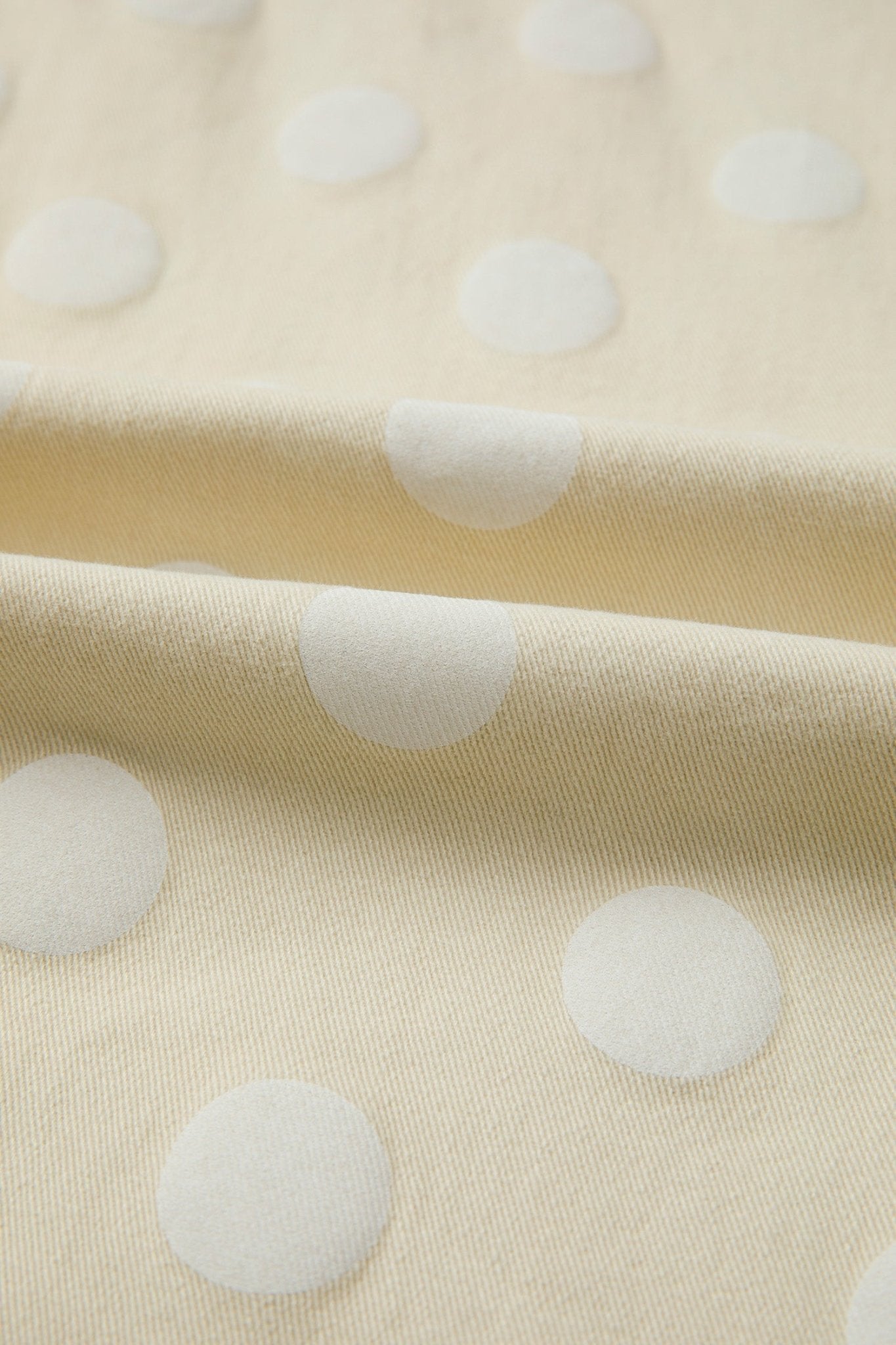Polka Dot Denim Raw Hem High Waist Jeans - Rooted & Reckless Co.